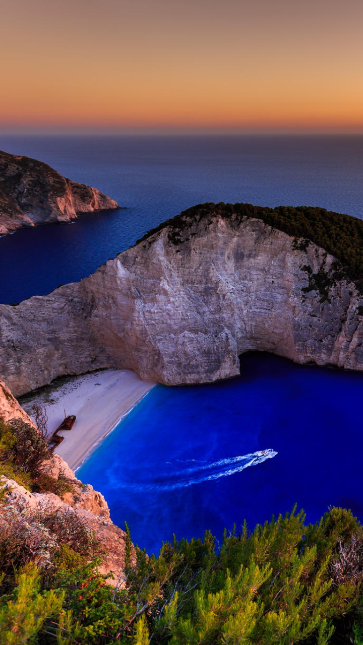 zakynthos, beach, earth, coastline, greece, ocean