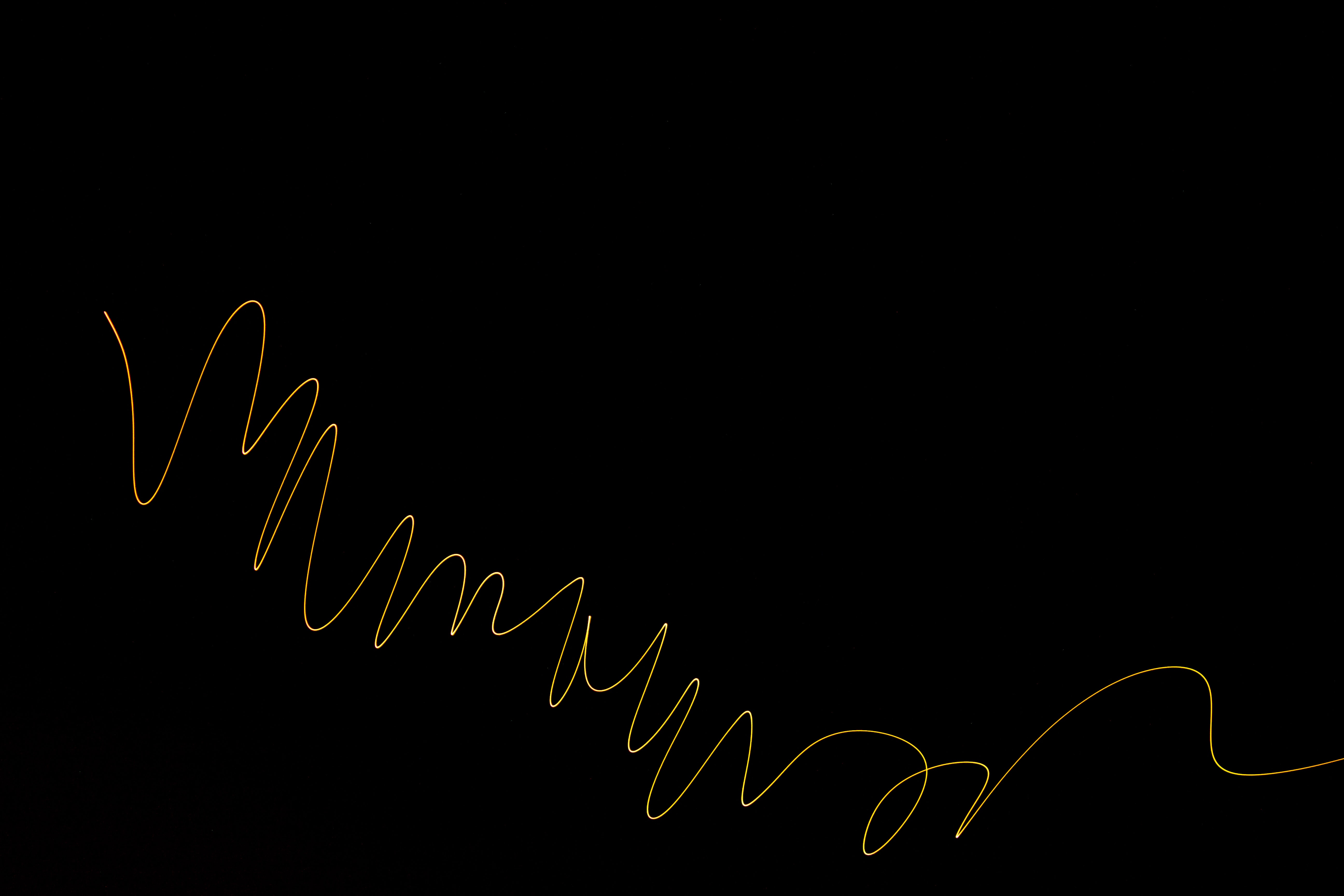 gold, golden, abstract, black, line, winding, sinuous