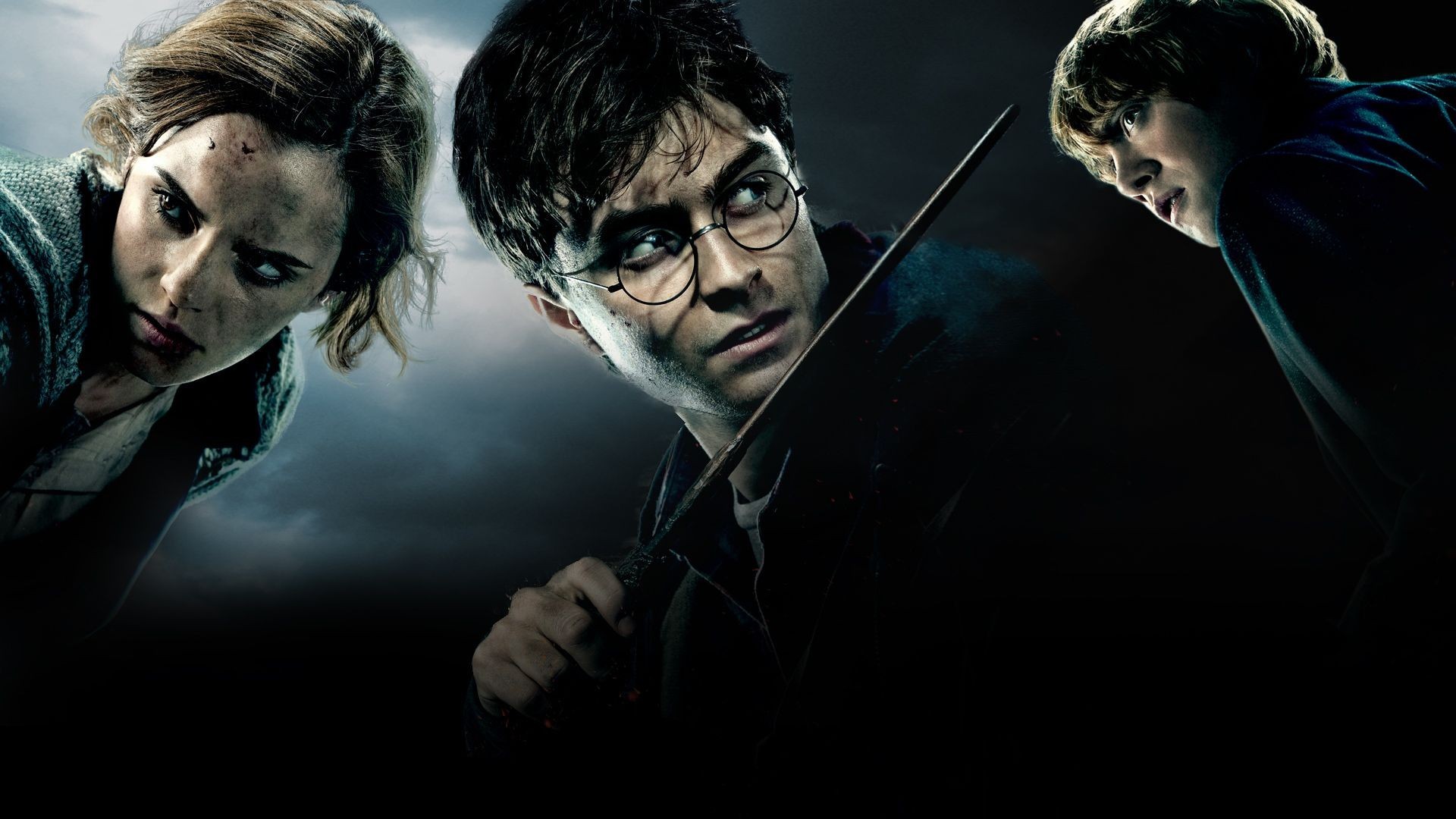 harry potter and the deathly hallows: part 1, emma watson, movie, daniel radcliffe, harry potter, hermione granger, ron weasley, rupert grint Free Stock Photo
