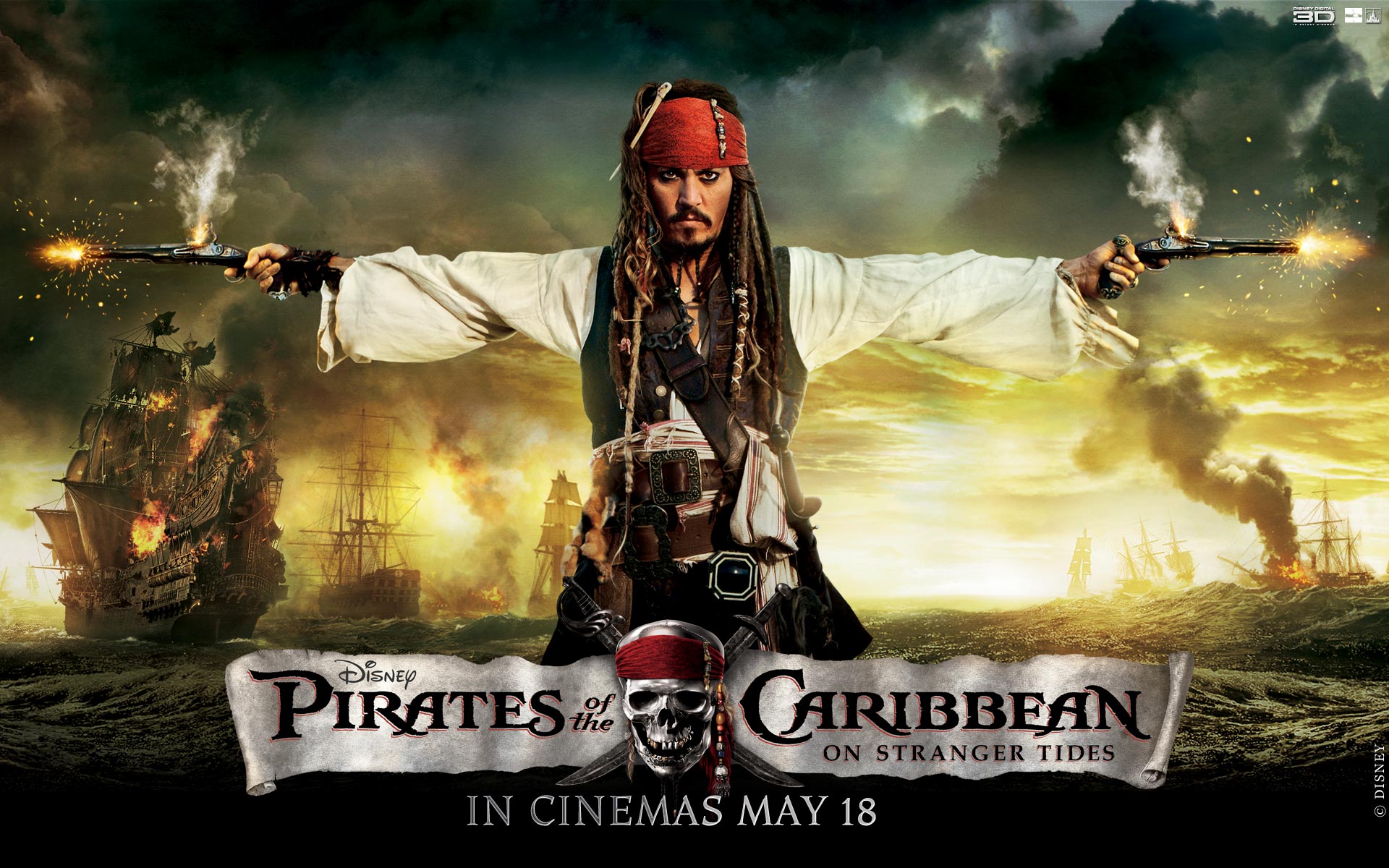 jack sparrow, pirates of the caribbean, pirates of the caribbean: on stranger tides, johnny depp, movie wallpaper for mobile