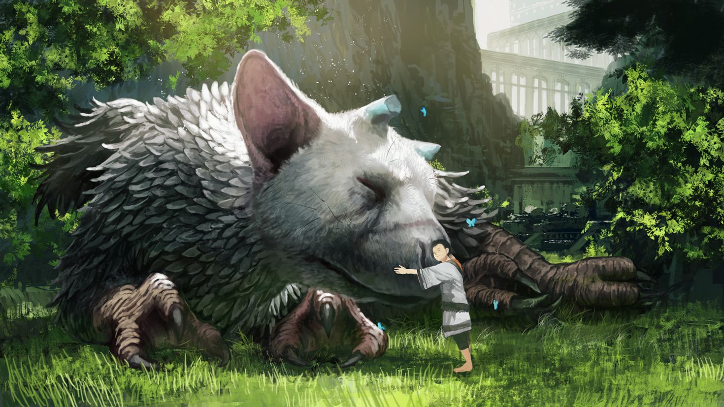 Хранитель где. Трико игра the last Guardian. Трико ласт Гардиан. Трико из the last Guardian. Трику зверь the last Guardian.