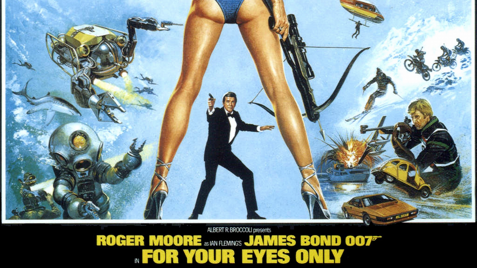 movie, for your eyes only, james bond, roger moore Phone Background