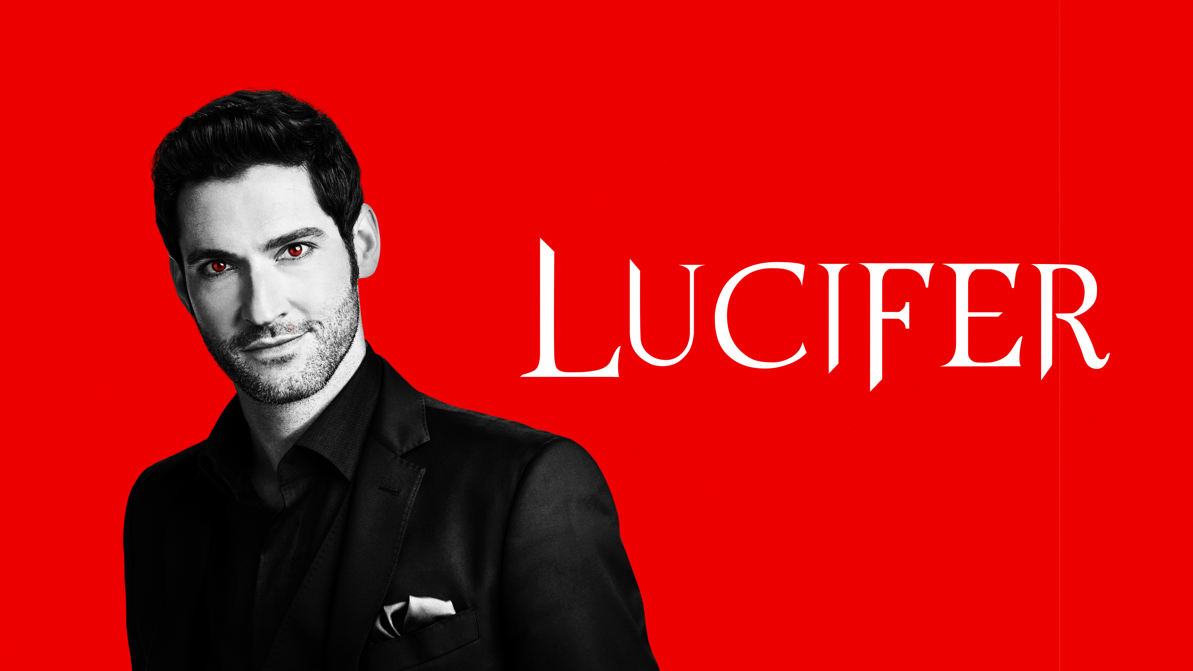 Lucifer 2016 -, fantasy, man, lucifer, actor, bat, afis, wings, white,  poster, HD wallpaper | Peakpx