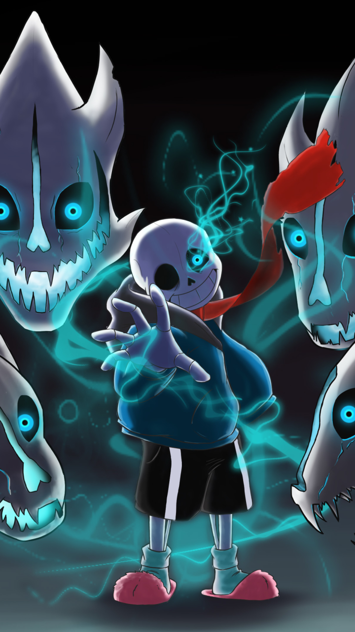 Wallpaper knife, skeleton, girl, skull, characters, Undertale, Sans,  Undertail for mobile and desktop, section игры, resolution 1920x1080 -  download