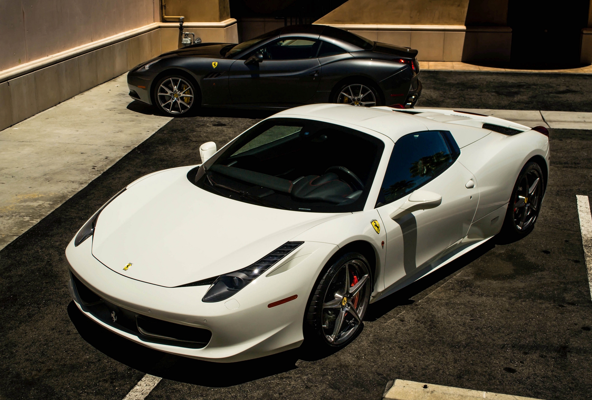 Baixar papel de parede para celular de Ferrari, Carros, Califórnia, Itália, O Preto gratuito.