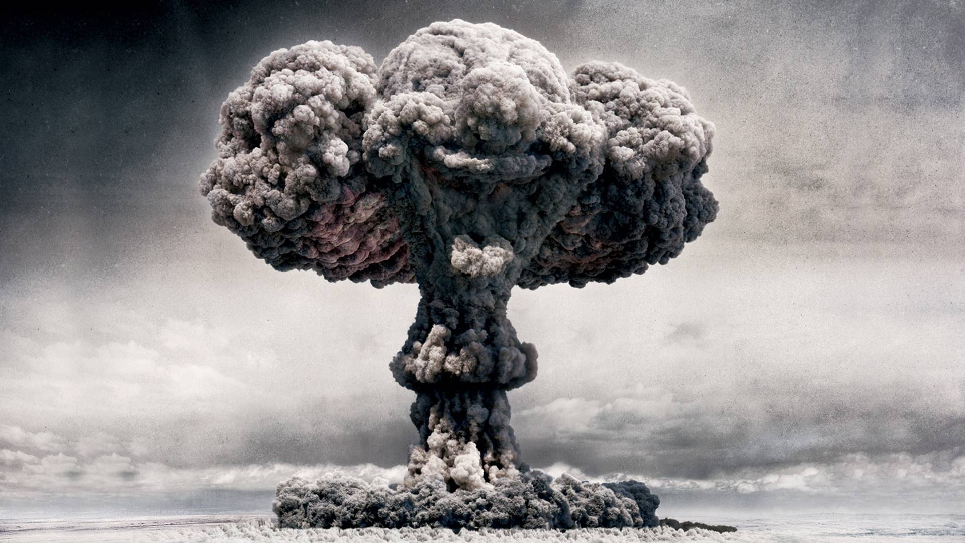 159483 Hintergrundbild herunterladen militär, explosion, bombe, clown, atompilz, nuklear - Bildschirmschoner und Bilder kostenlos