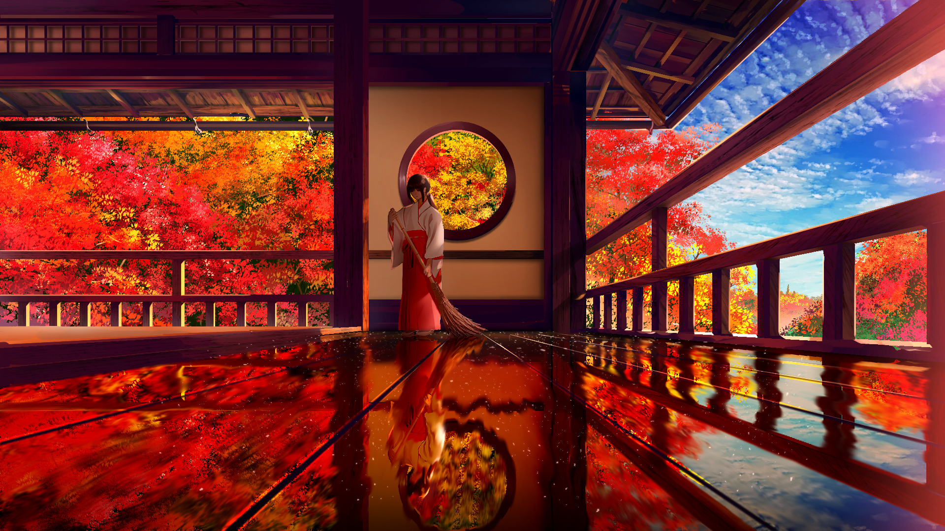 Fall Scenery, autumn anime scenery HD wallpaper | Pxfuel