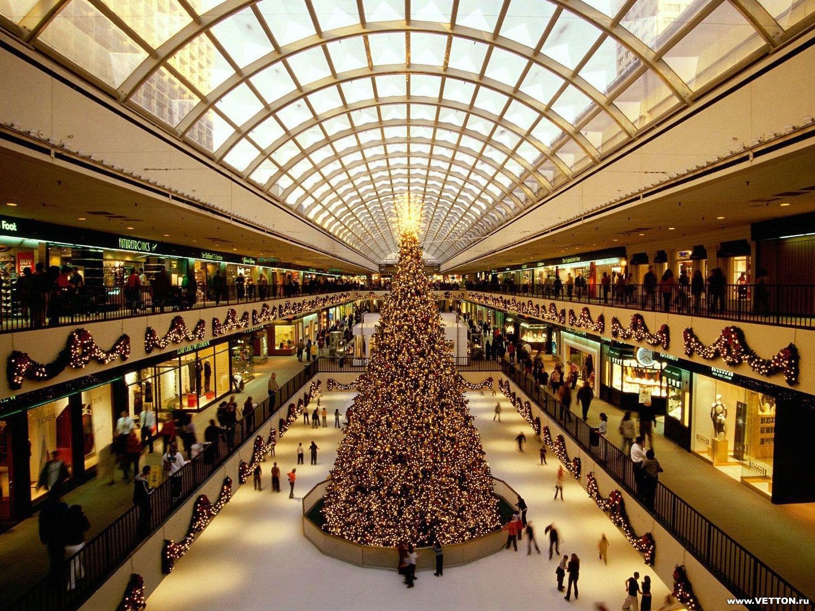 new year, cities, people, holidays, fir trees, christmas xmas 4K Ultra