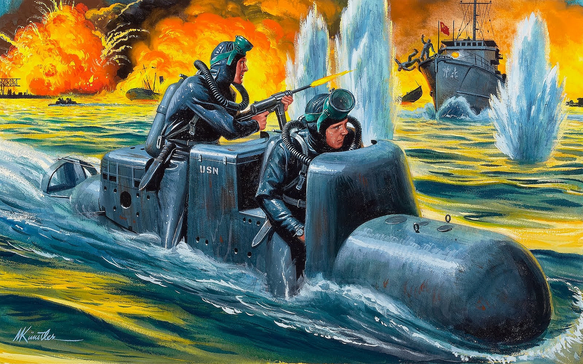 Боевые пловцы второй мировой войны