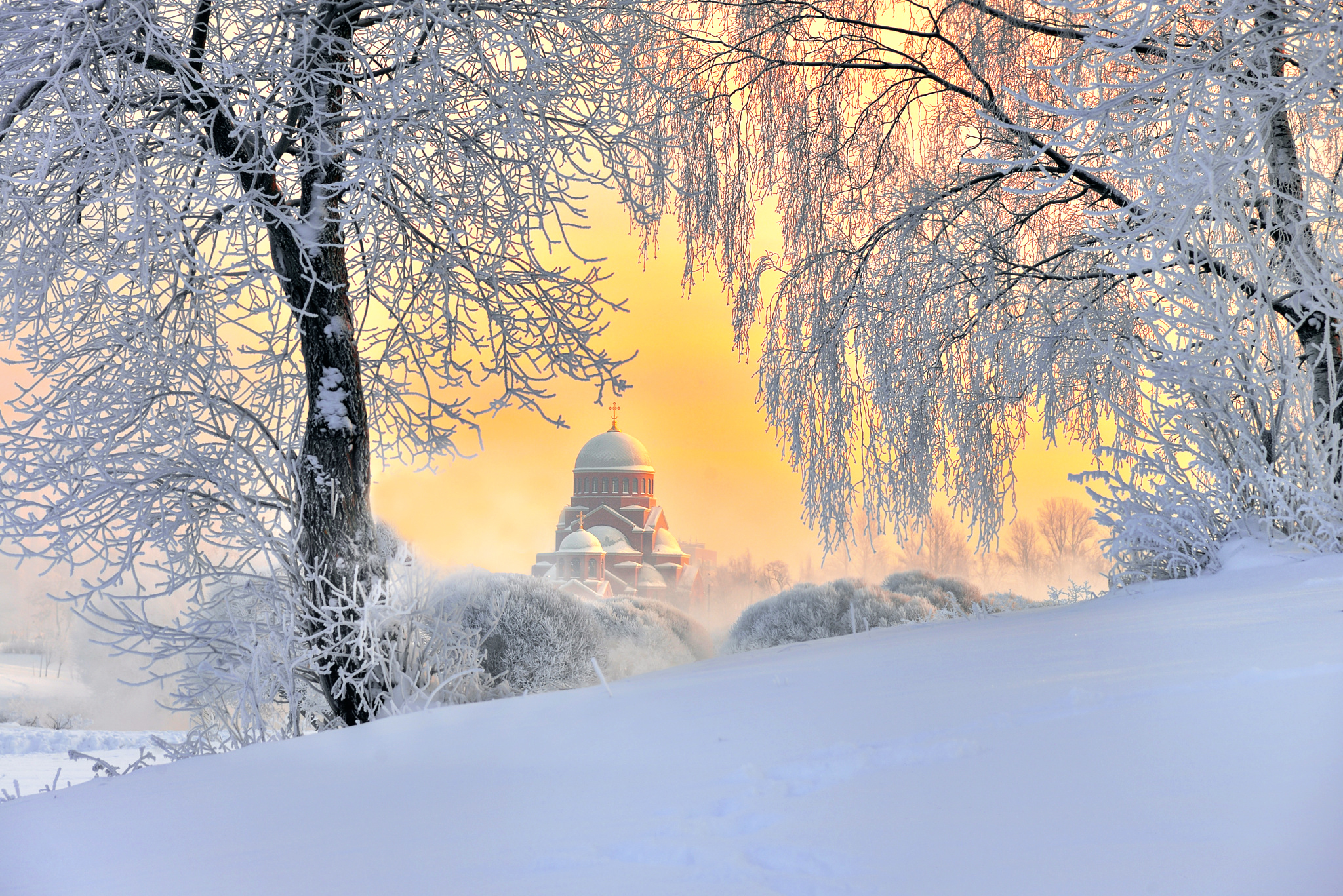 Пейзажи России зимой