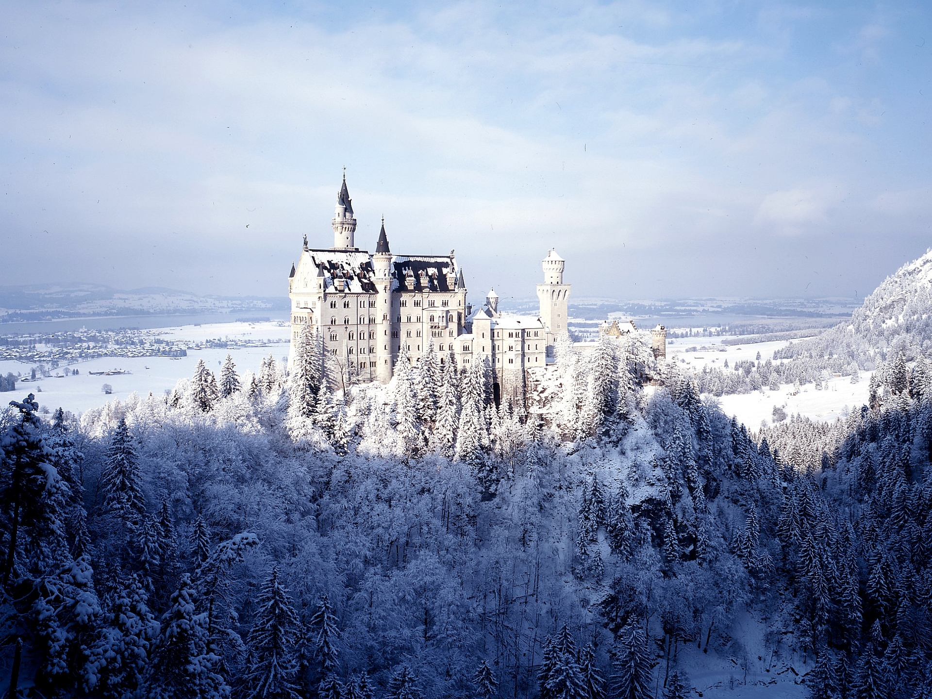 Замки германии зимой