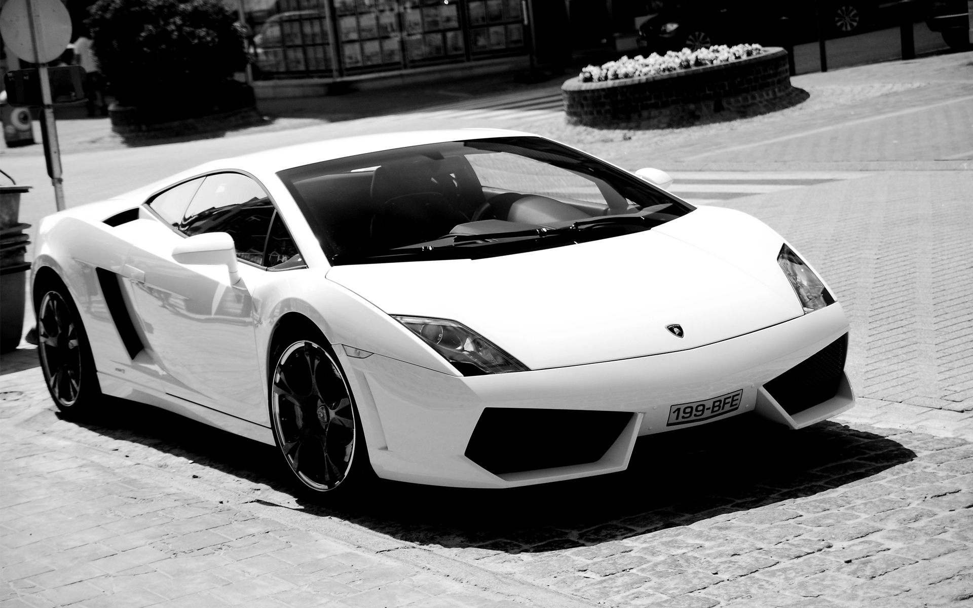 Lamborghini Gallardo White 1920x1080