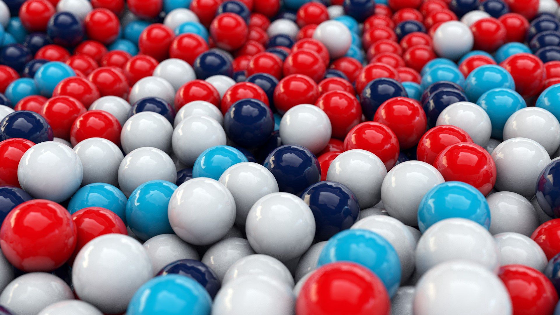 Download mobile wallpaper Smooth Surface, Multicolored, Balls, 3D for free.