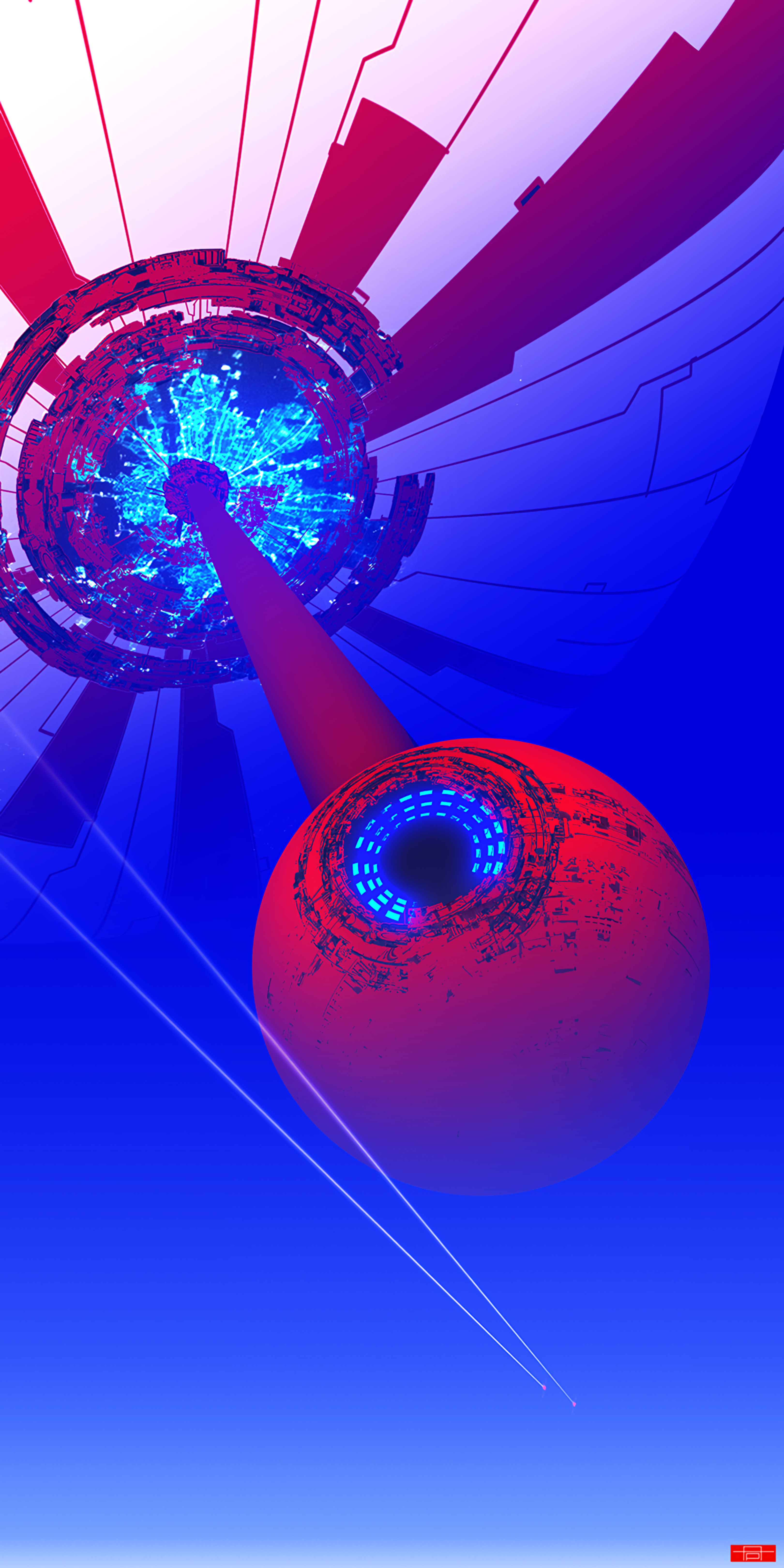 Download mobile wallpaper Ball, Apparatus, Cosmic, Art, Sci Fi, Space, Vector for free.