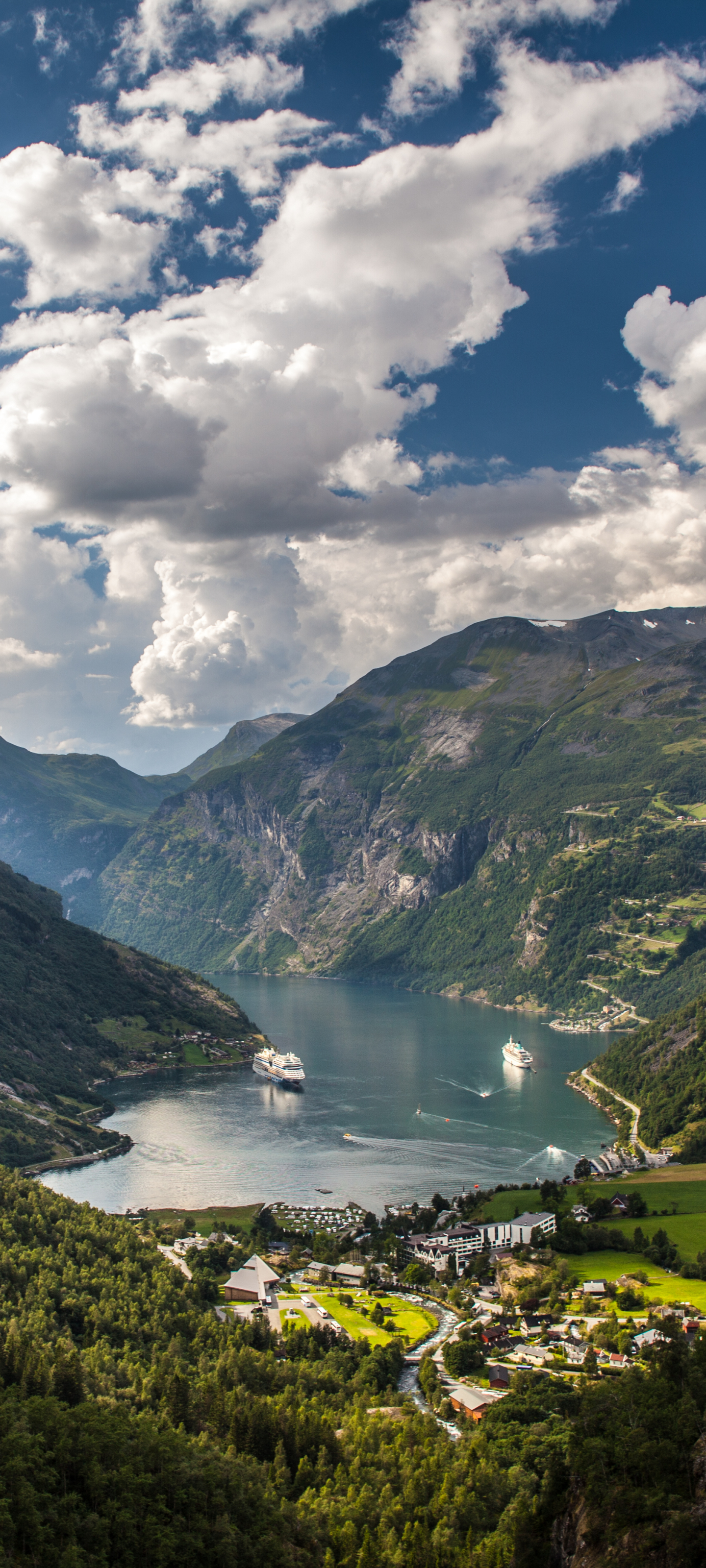 earth, geirangerfjord, fjord, norway, scandinavia, geiranger, cloud Smartphone Background