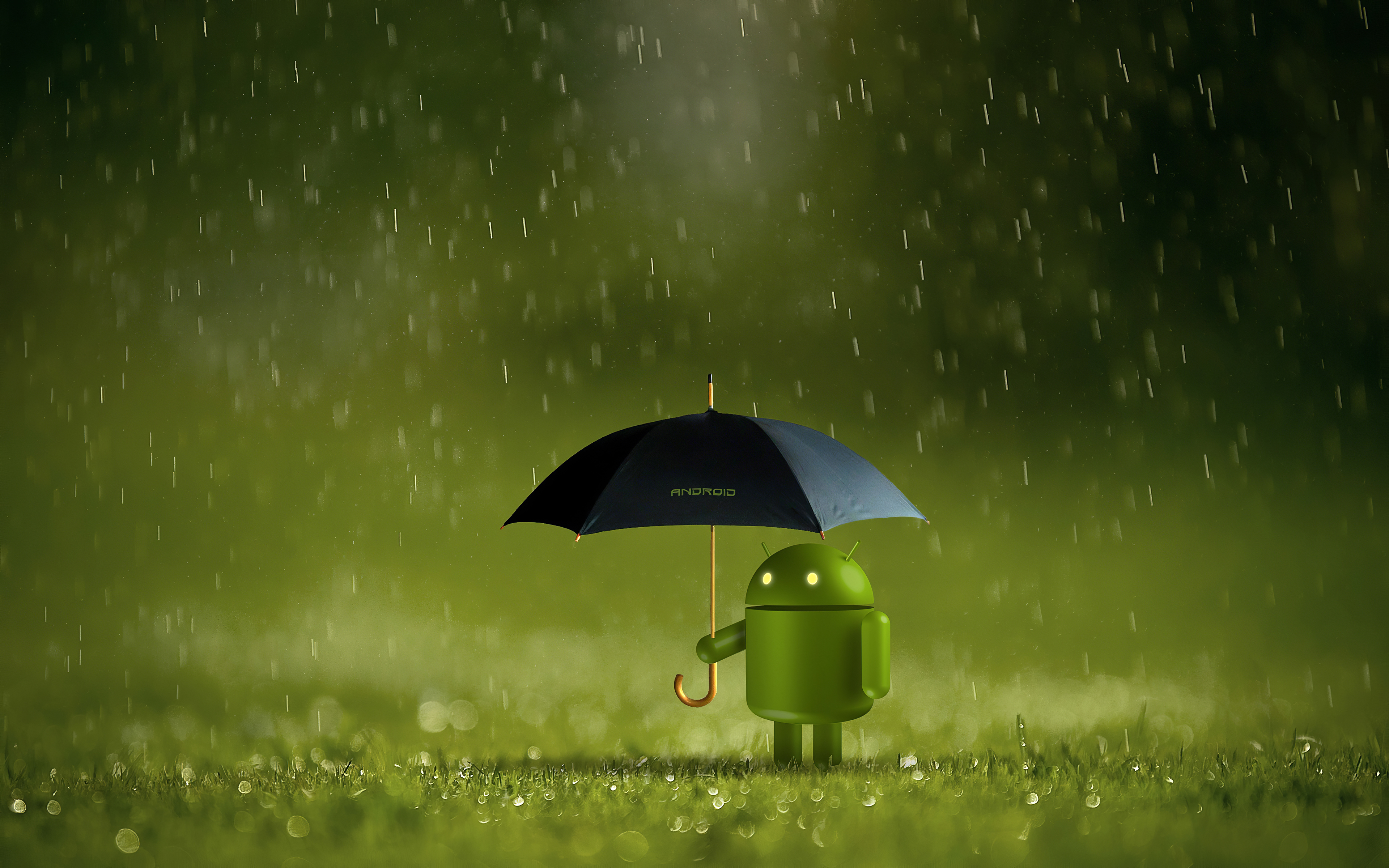 android, robot, umbrella, android (operating system), technology