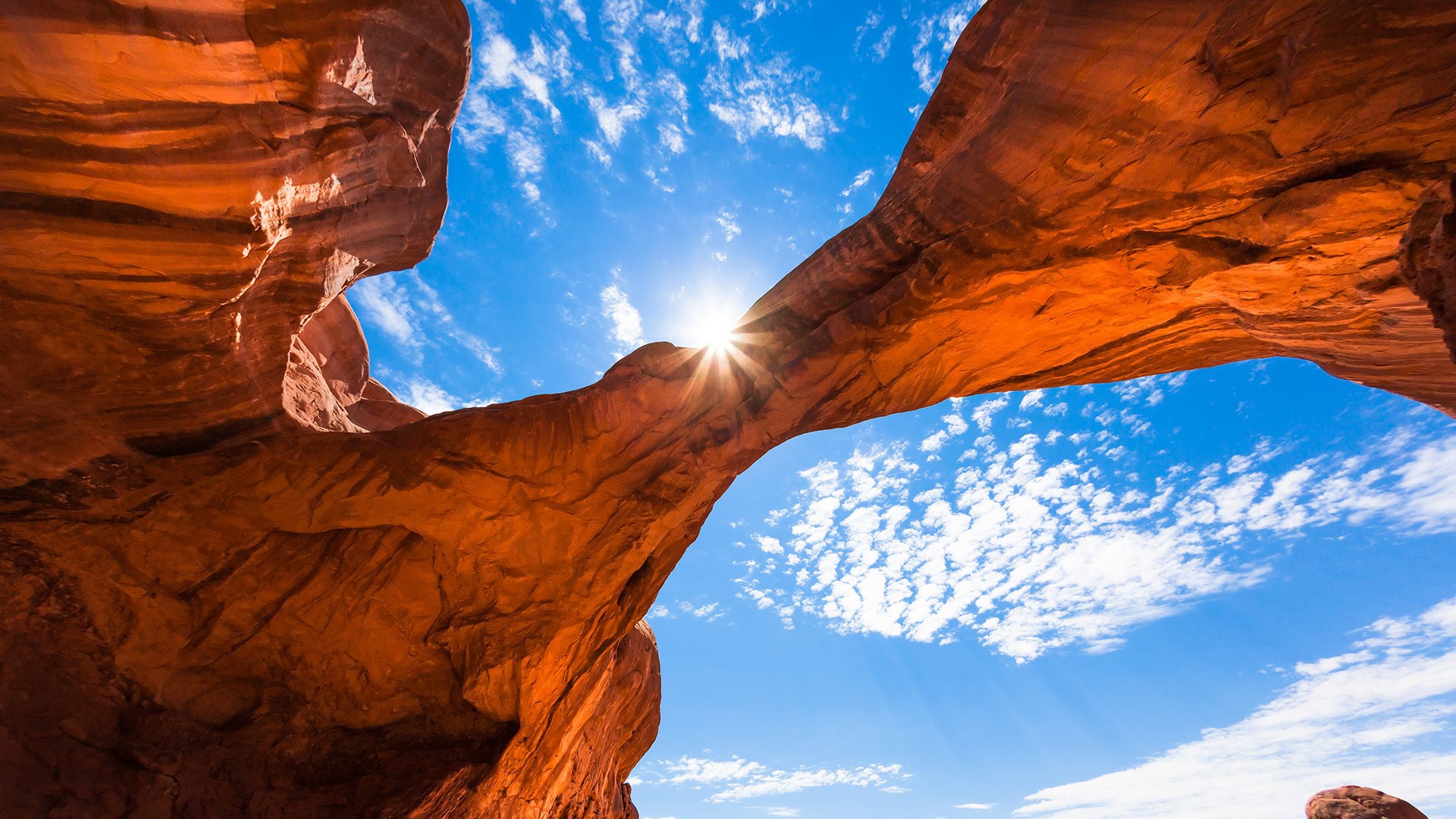 Fond d cran HD Canyon Utah Etats Unis Parc National Ciel