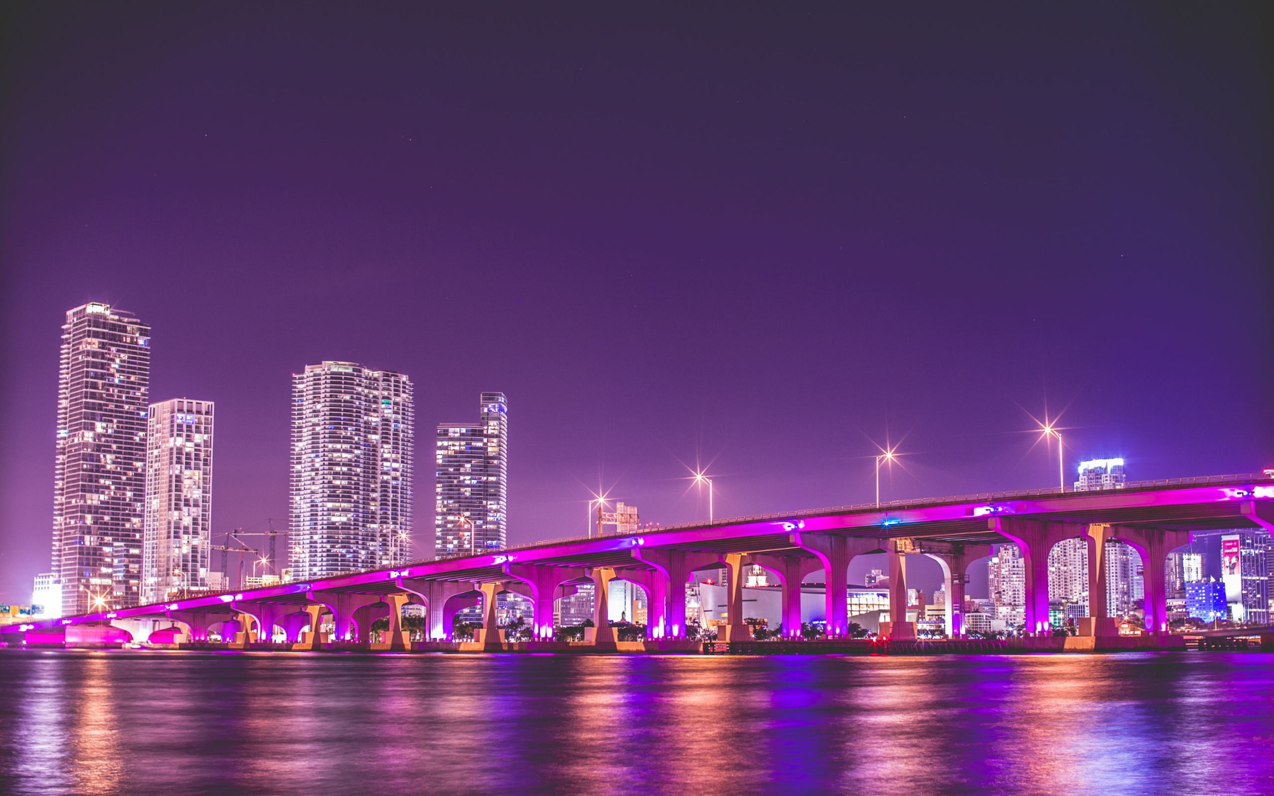 Майами ночная мост