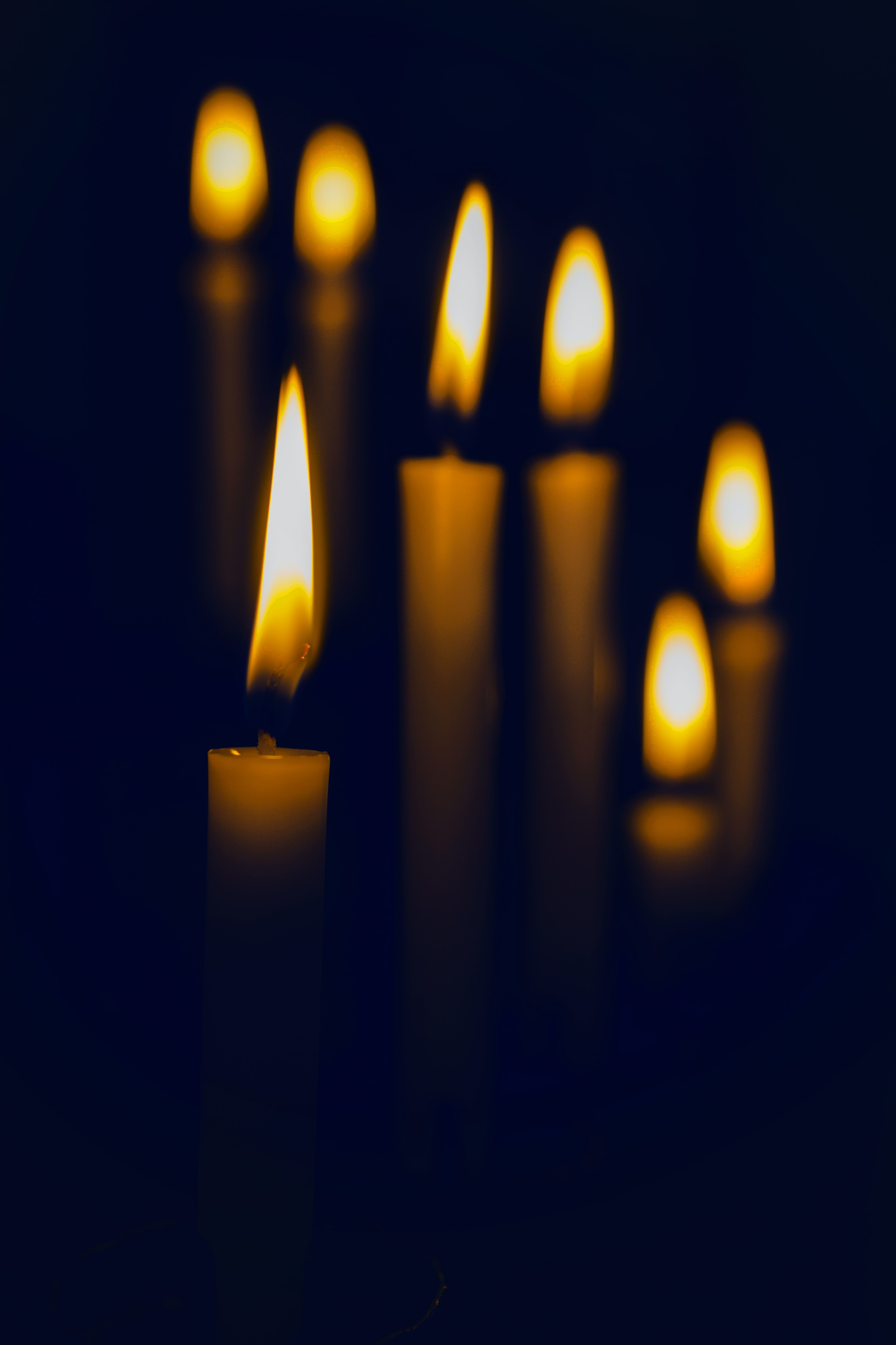 candles, dark, glow Free Stock Photo