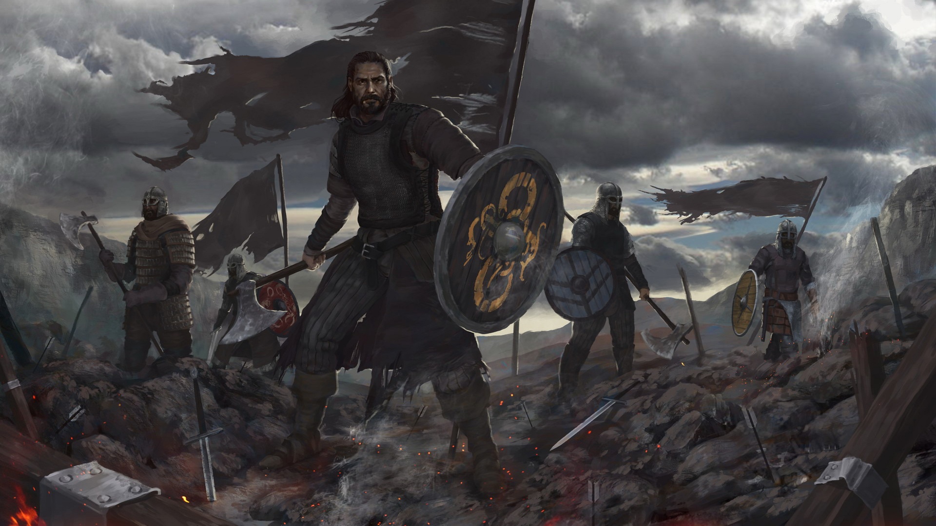 Скандинавия Викинги битвы