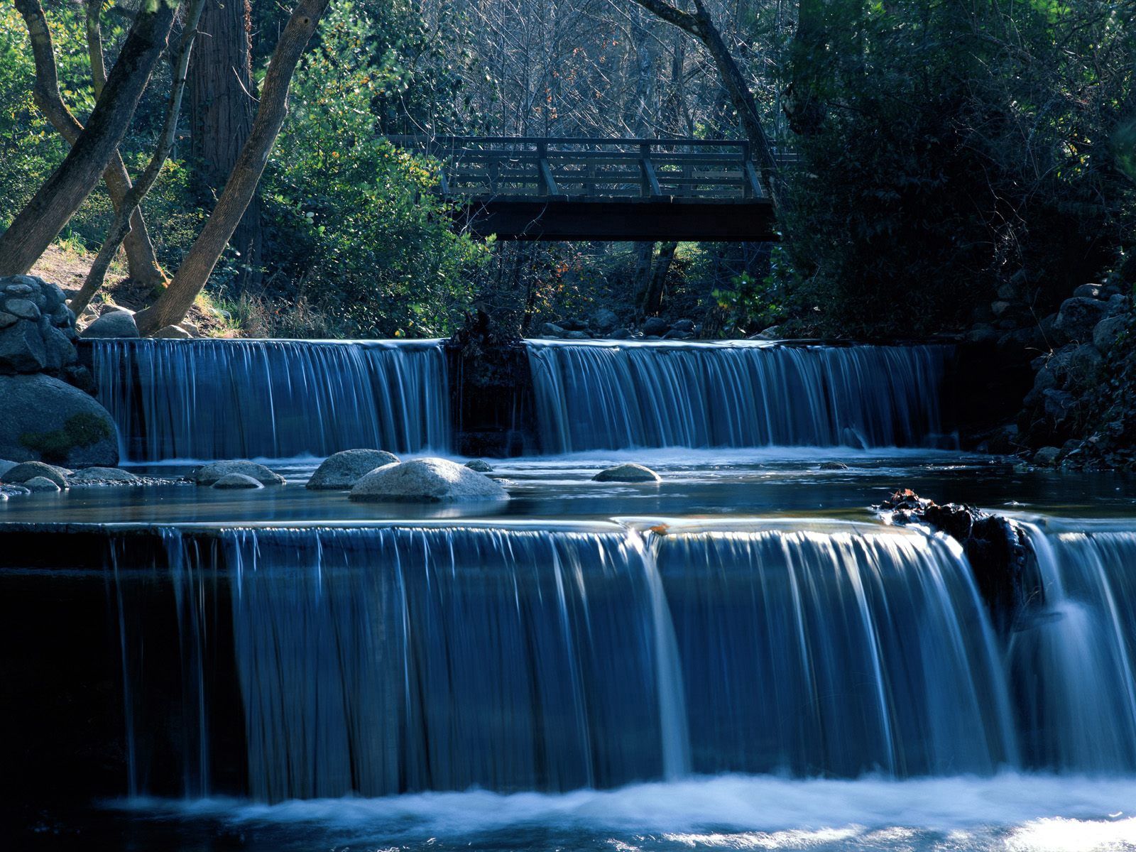 nature, waterfall, cascades, stripes, streaks, oregon cellphone