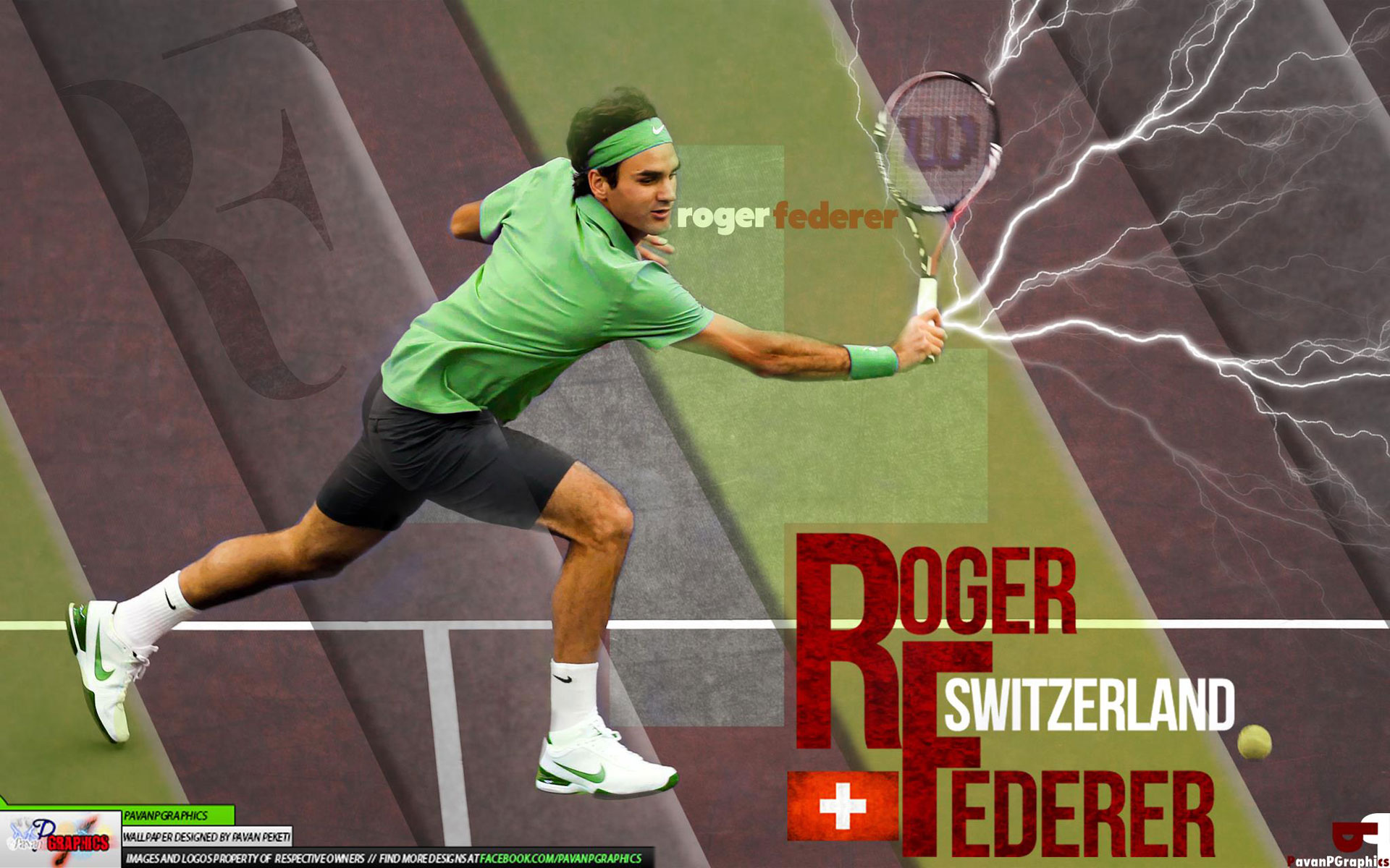Desktop FHD roger federer, sports, tennis