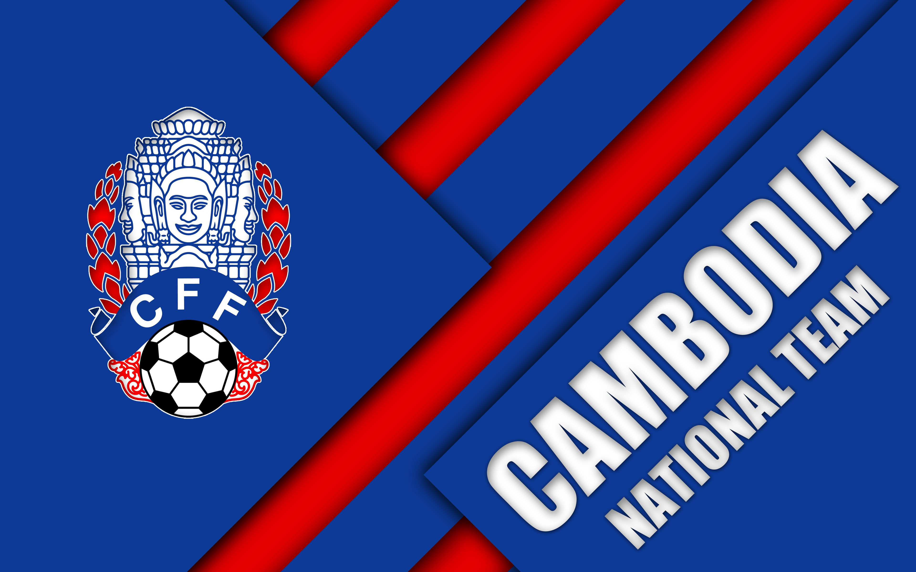 451573 скачать картинку виды спорта, сборная камбоджи по футболу, камбоджа, эмблема, лого, футбол, футбольный - обои и заставки бесплатно