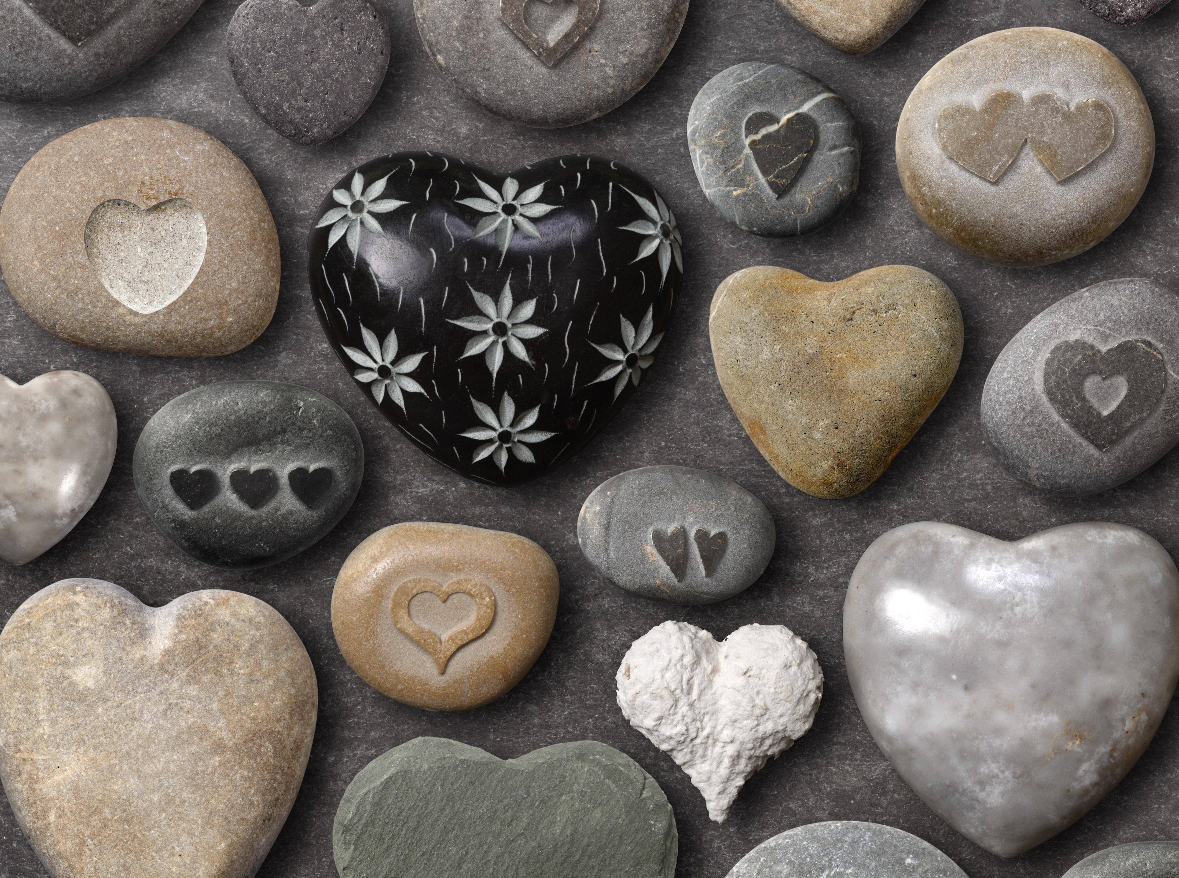 hearts, stones, love, attributes, crafts