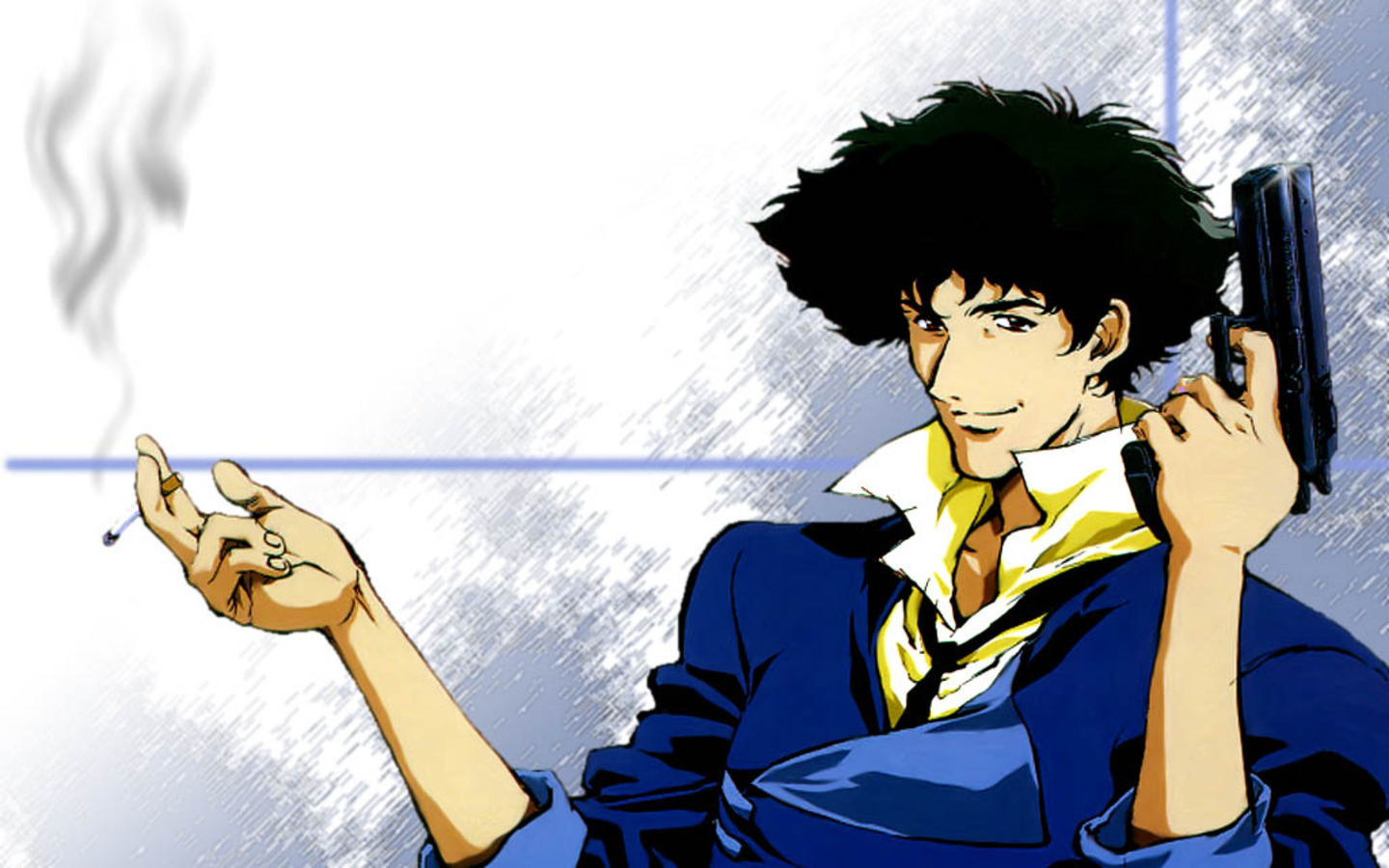 Seiyuu  Seiyuu X Character Spike Spiegel CV Koichi Yamadera Spike Spiegel  is a bounty hunter on a spaceship called the Bebop and travels through the  space with his crew Before becoming
