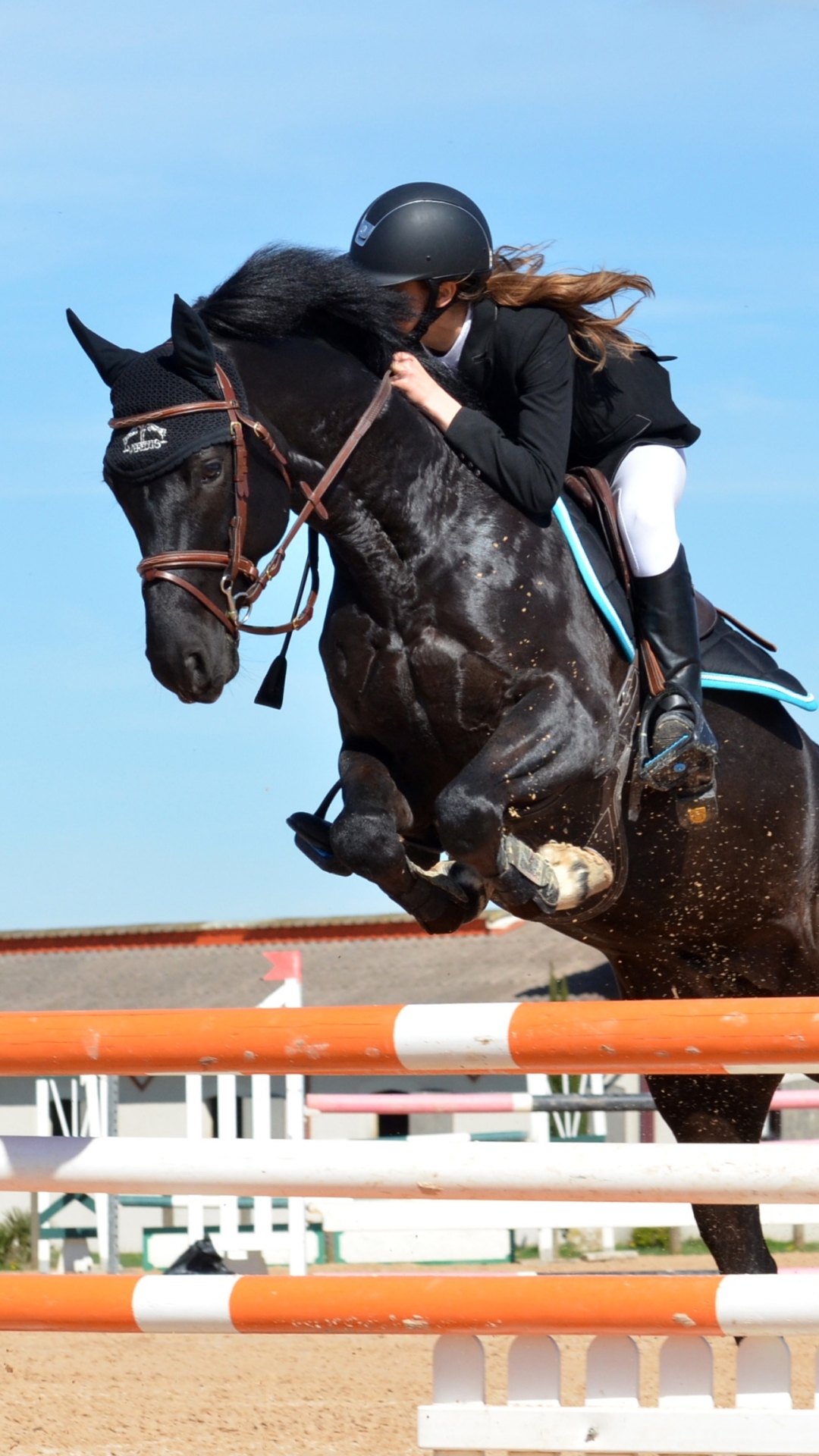 Download mobile wallpaper Sports, People, Jump, Horse, Equestrian, Sport, Show Jumping for free.