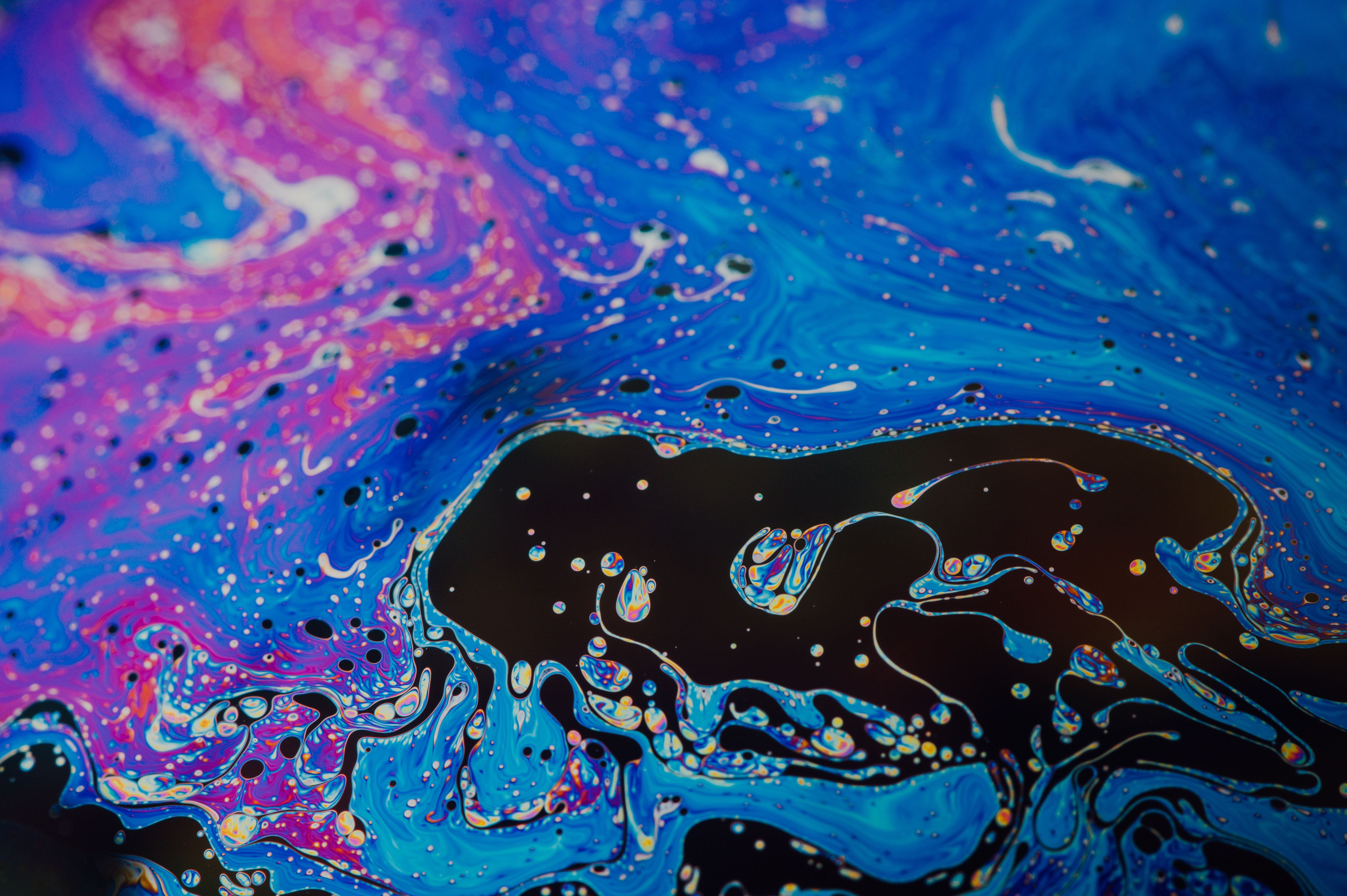 Download mobile wallpaper Motley, Spots, Divorces, Paint, Multicolored, Liquid, Abstract, Stains, Fluid Art for free.