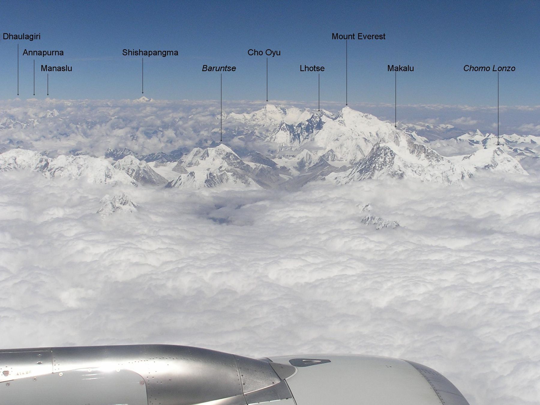 Эверест с самолета
