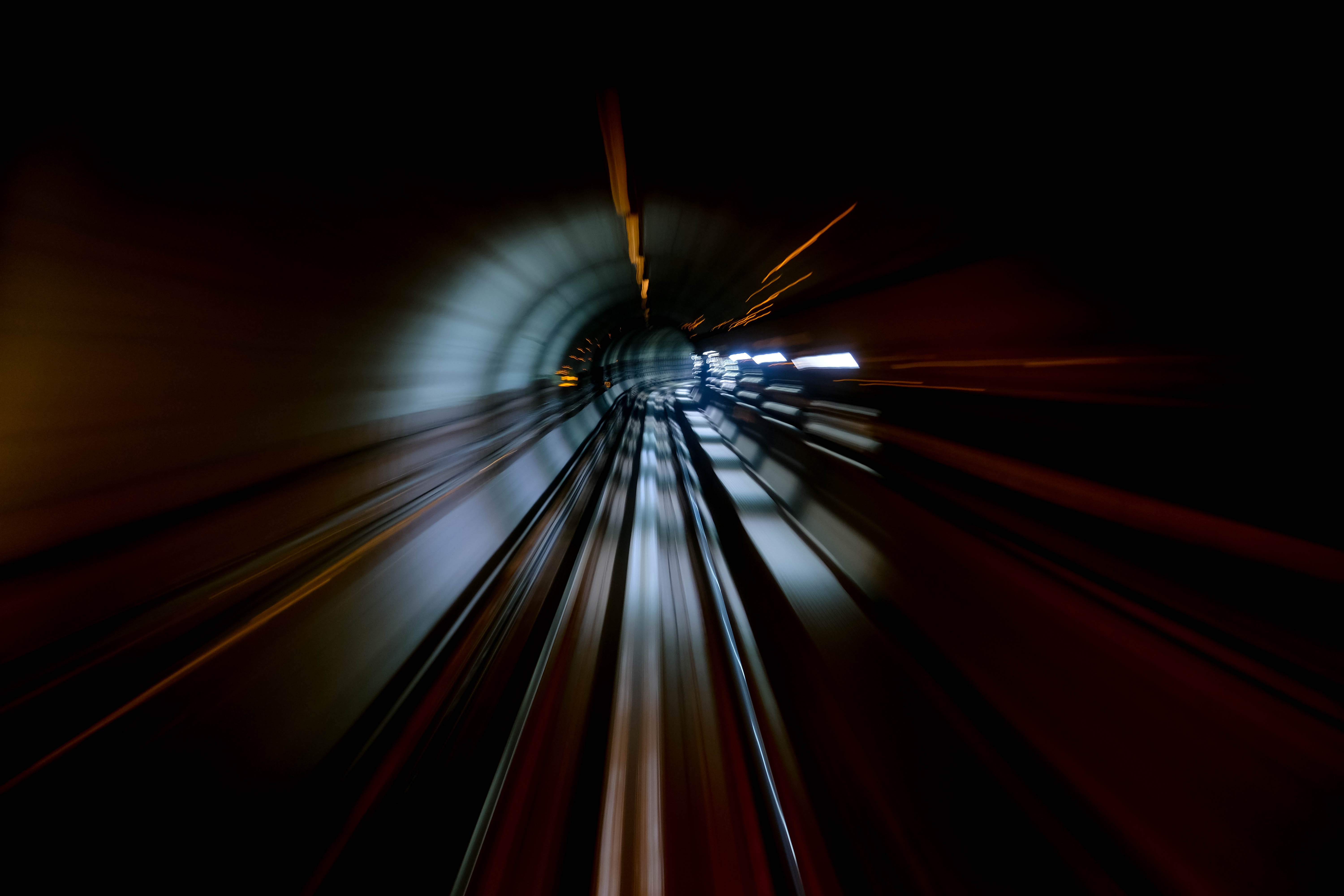 Download mobile wallpaper Traffic, Movement, Tunnel, Speed, Dark, Darkness for free.