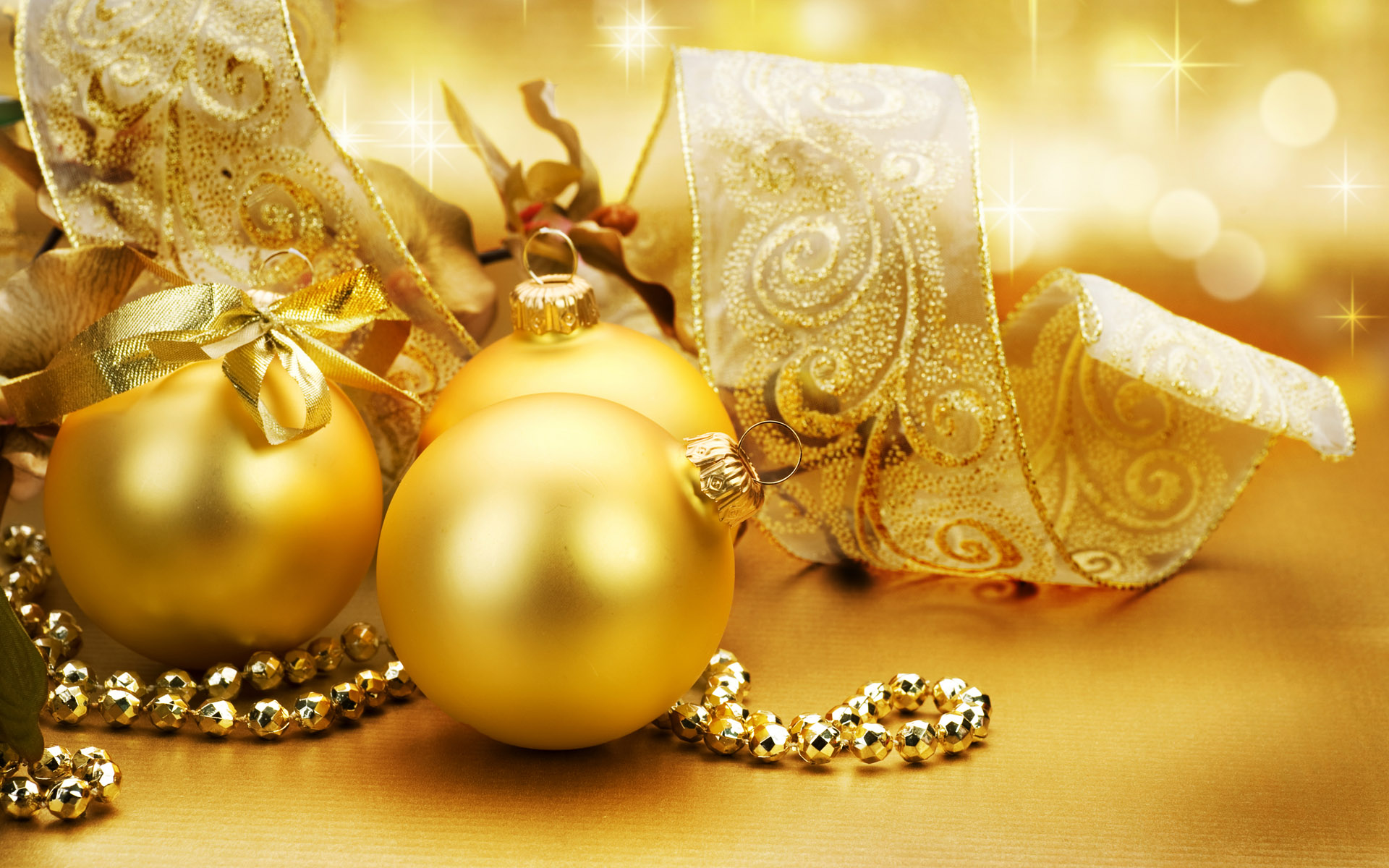 christmas, golden, holiday, christmas ornaments