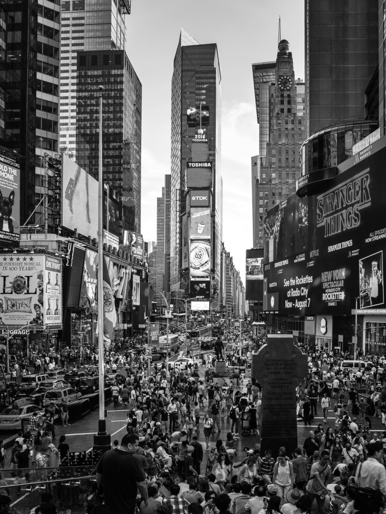 1272368 descargar fondo de pantalla hecho por el hombre, times square, nueva york, multitud, ee uu, calle, edificio: protectores de pantalla e imágenes gratis