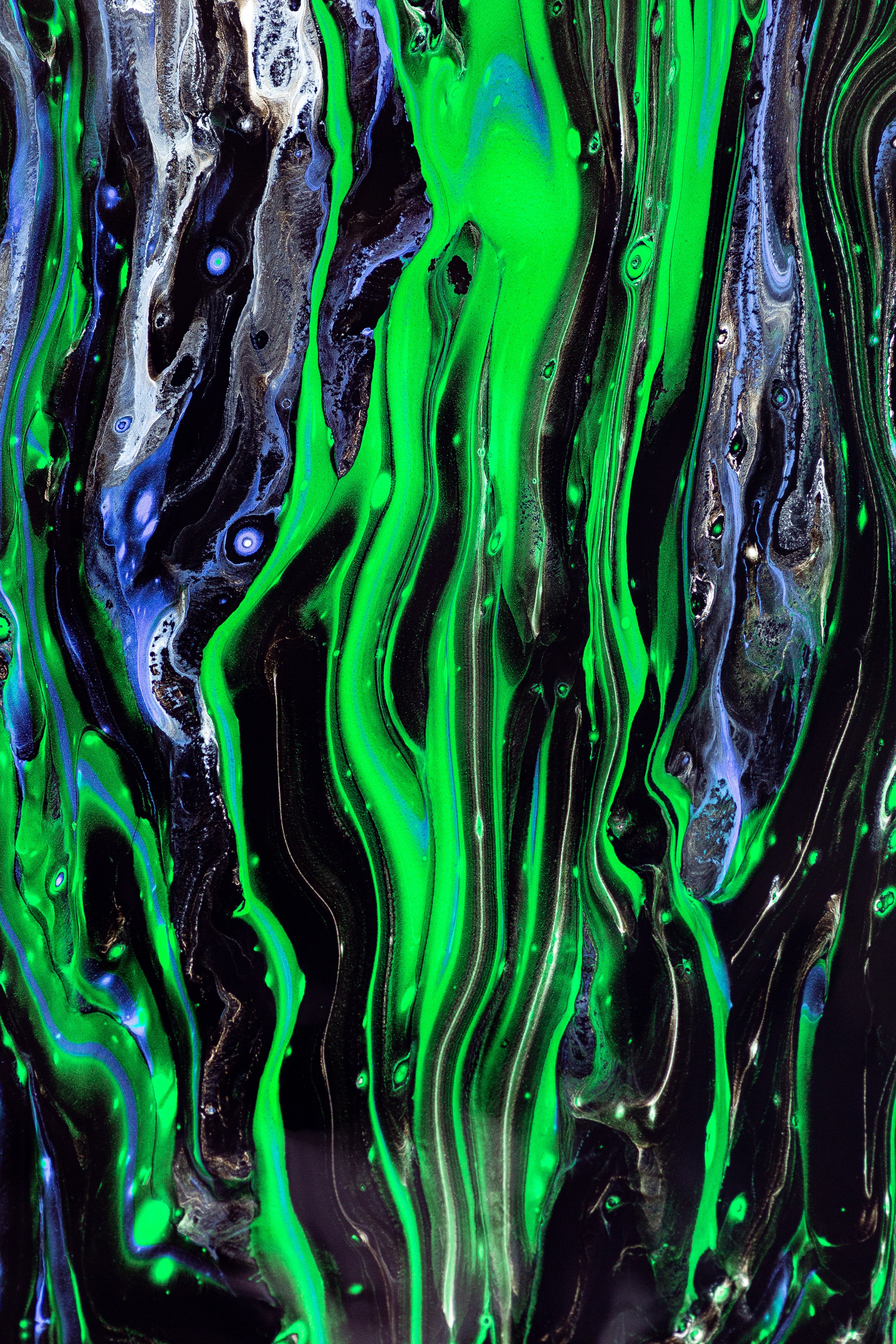 Download mobile wallpaper Paint, Divorces, Waves, Abstract, Liquid for free.