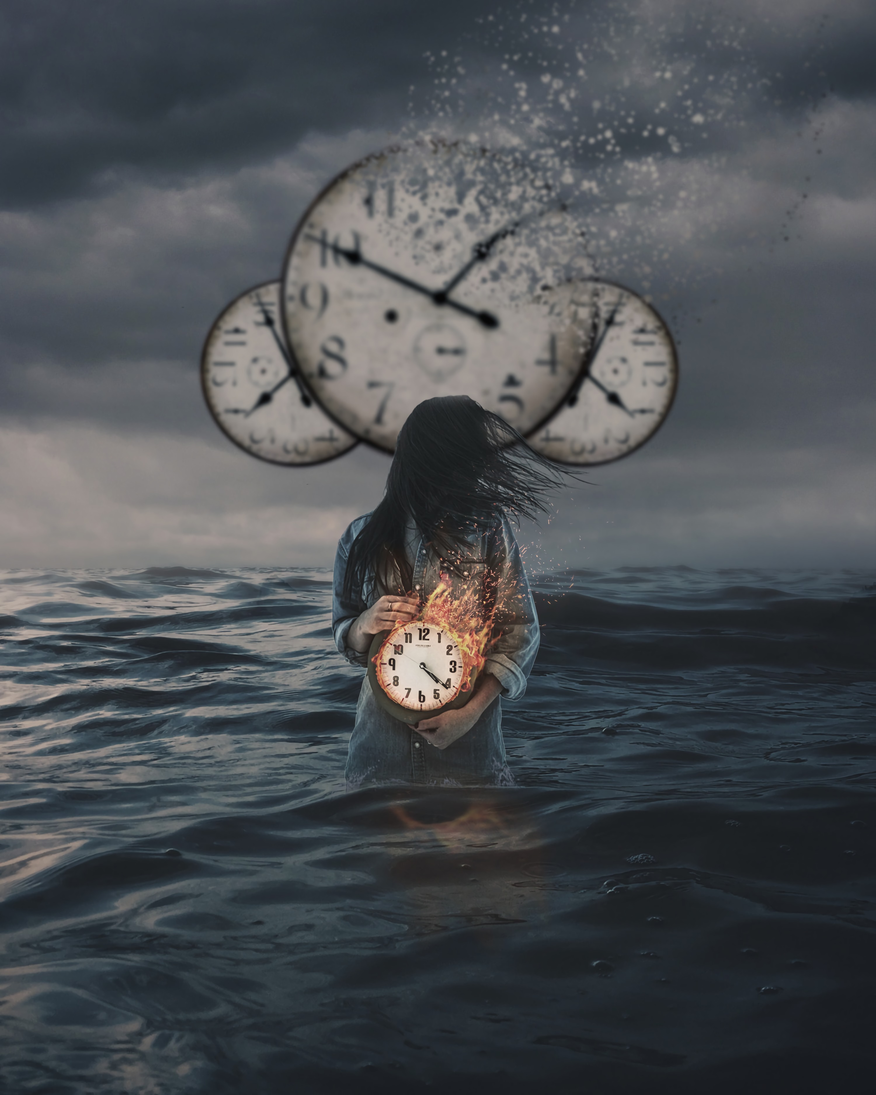 Time Vertical Background