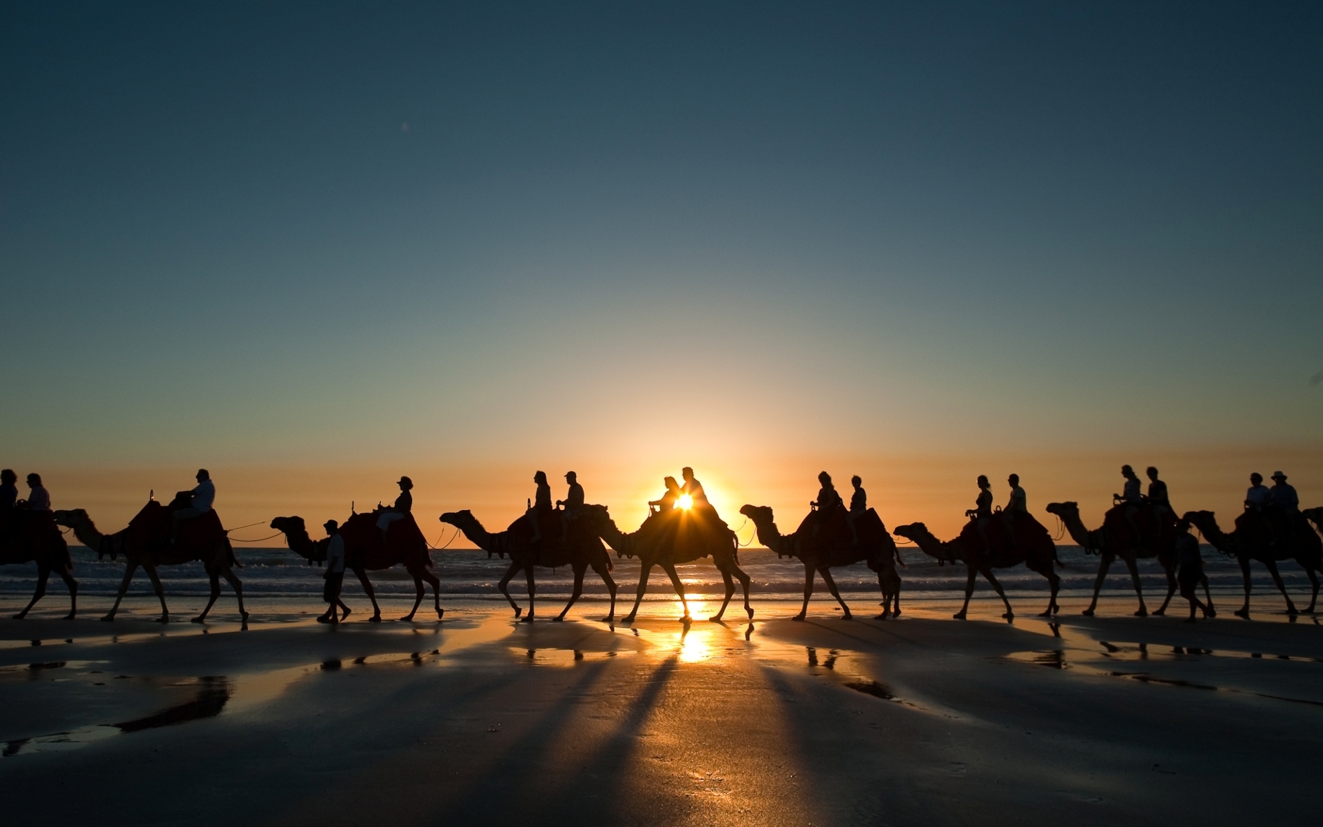 228810 скачать картинку караван верблюдов, фотографии, караван, пляж, верблюды, люди - обои и заставки бесплатно