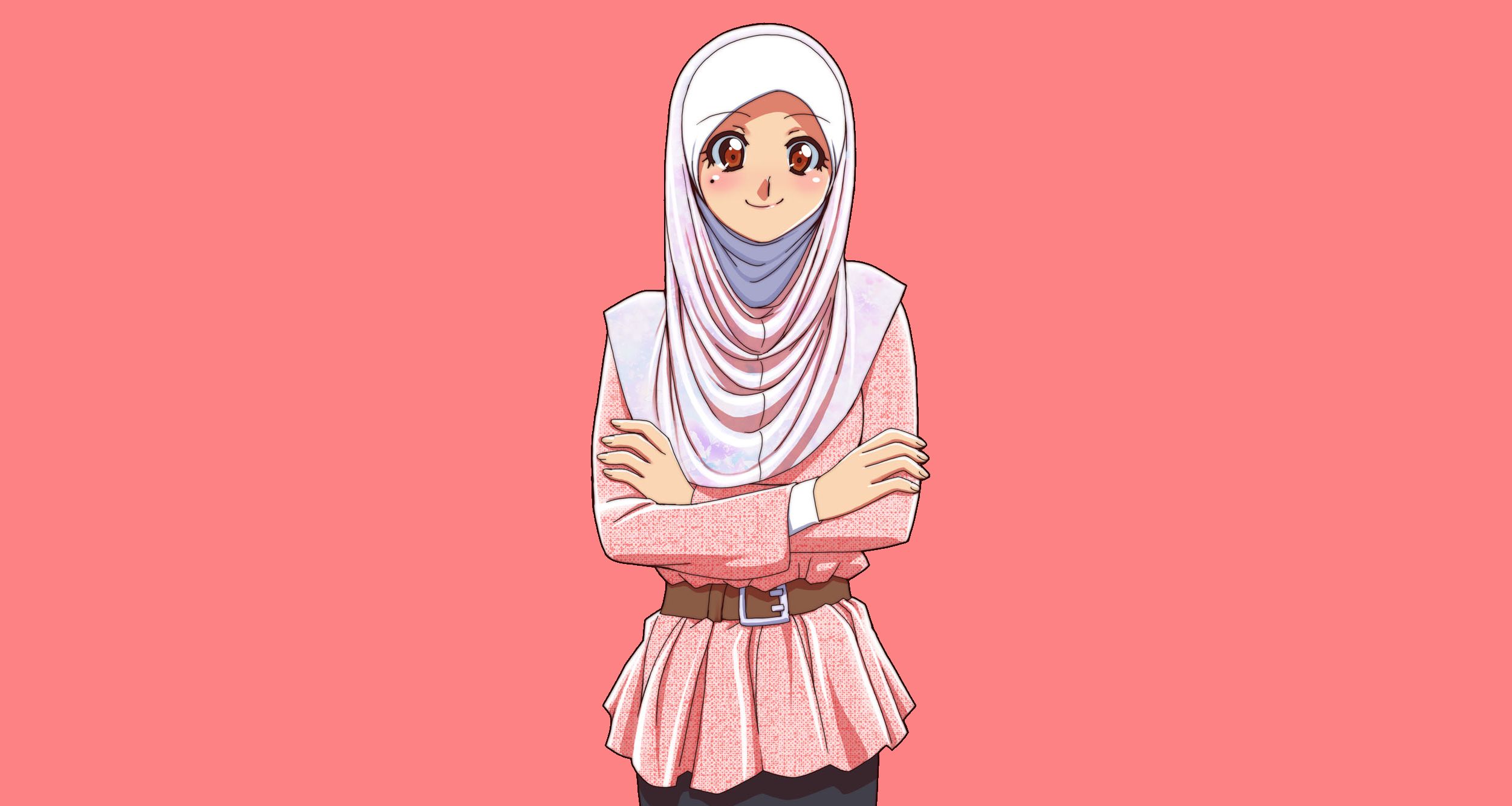 Hijab Girl Anime Background Images, HD Pictures and Wallpaper For
