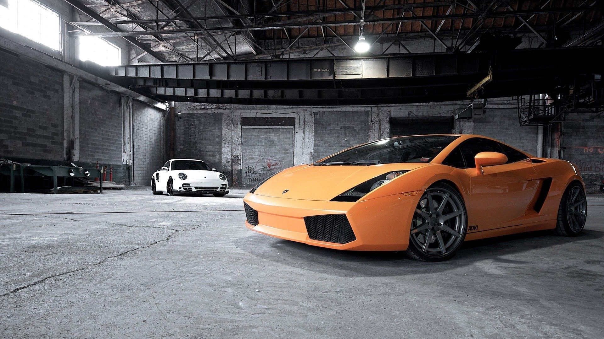 Laden Sie das Auto, Stil, Die Garage, Garage, Cars, Lamborghini-Bild kostenlos auf Ihren PC-Desktop herunter
