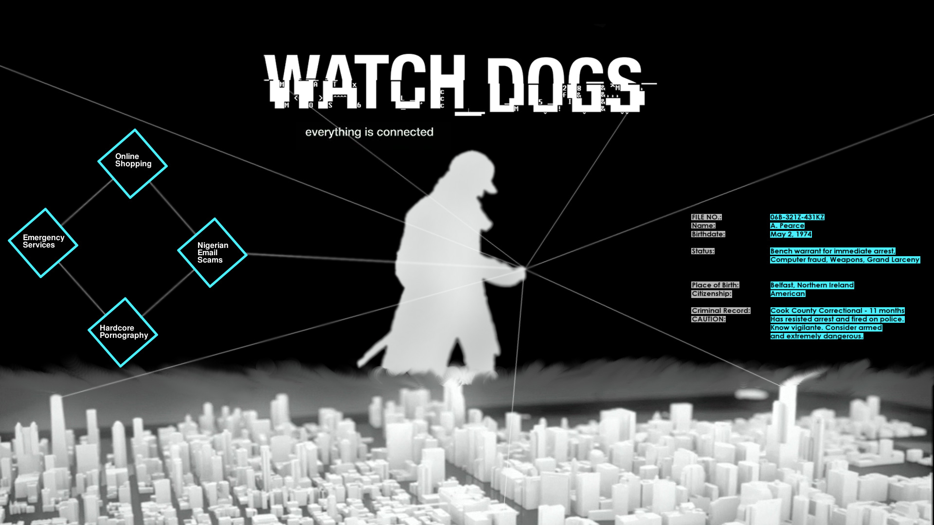 video game, watch dogs, aiden pearce mobile wallpaper