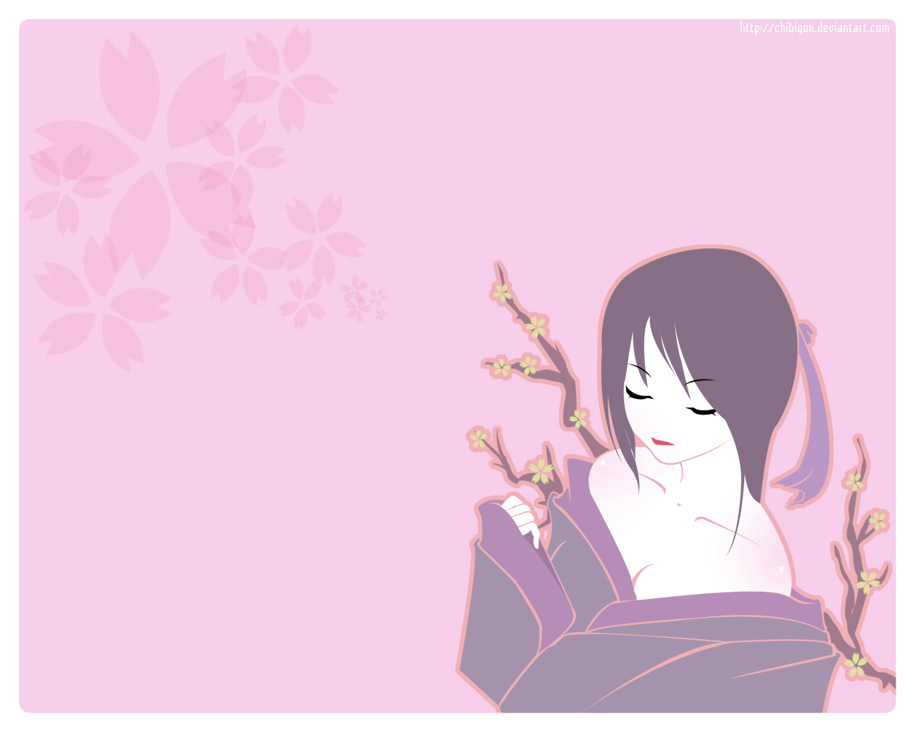 1514136 descargar fondo de pantalla animado, mujeres, asiático, kimono, rosado: protectores de pantalla e imágenes gratis