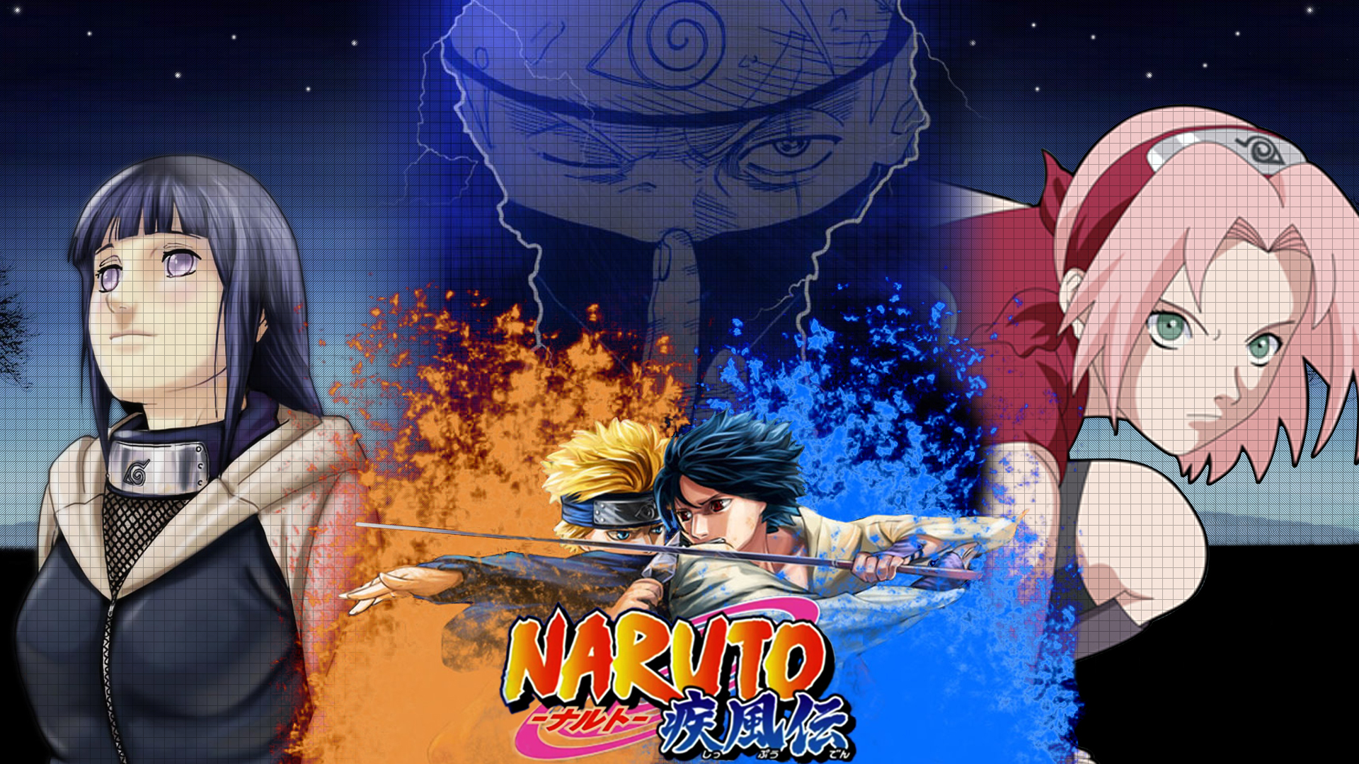 naruto, kakashi hatake, sharingan (naruto), sasuke uchiha, anime, hinata hyuga, naruto uzumaki, sakura haruno HD wallpaper