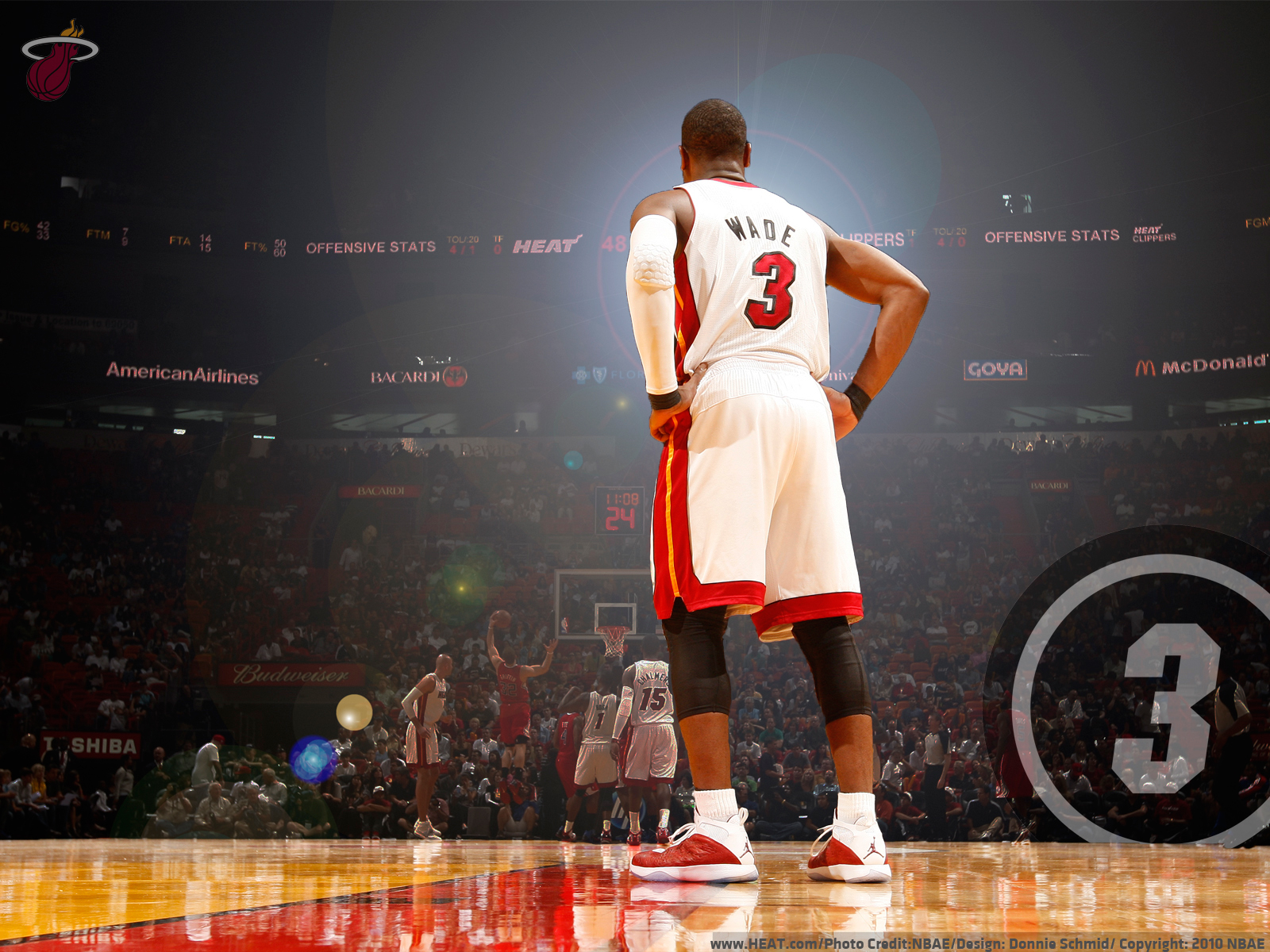 Download NBA Miami Heat Dwyane Wade Digital Art Wallpaper  Wallpaperscom