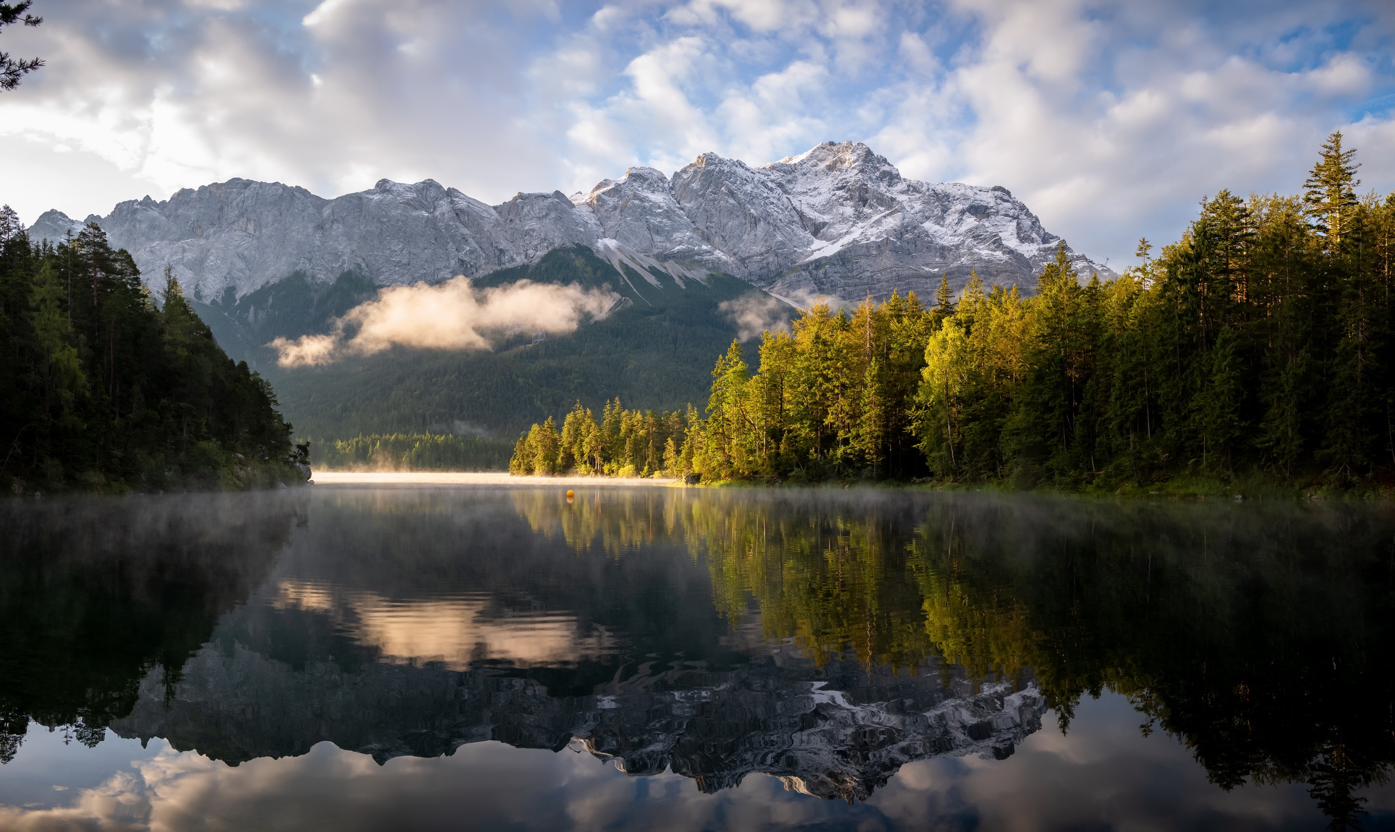 earth, reflection, bavaria, lake, mountain, nature