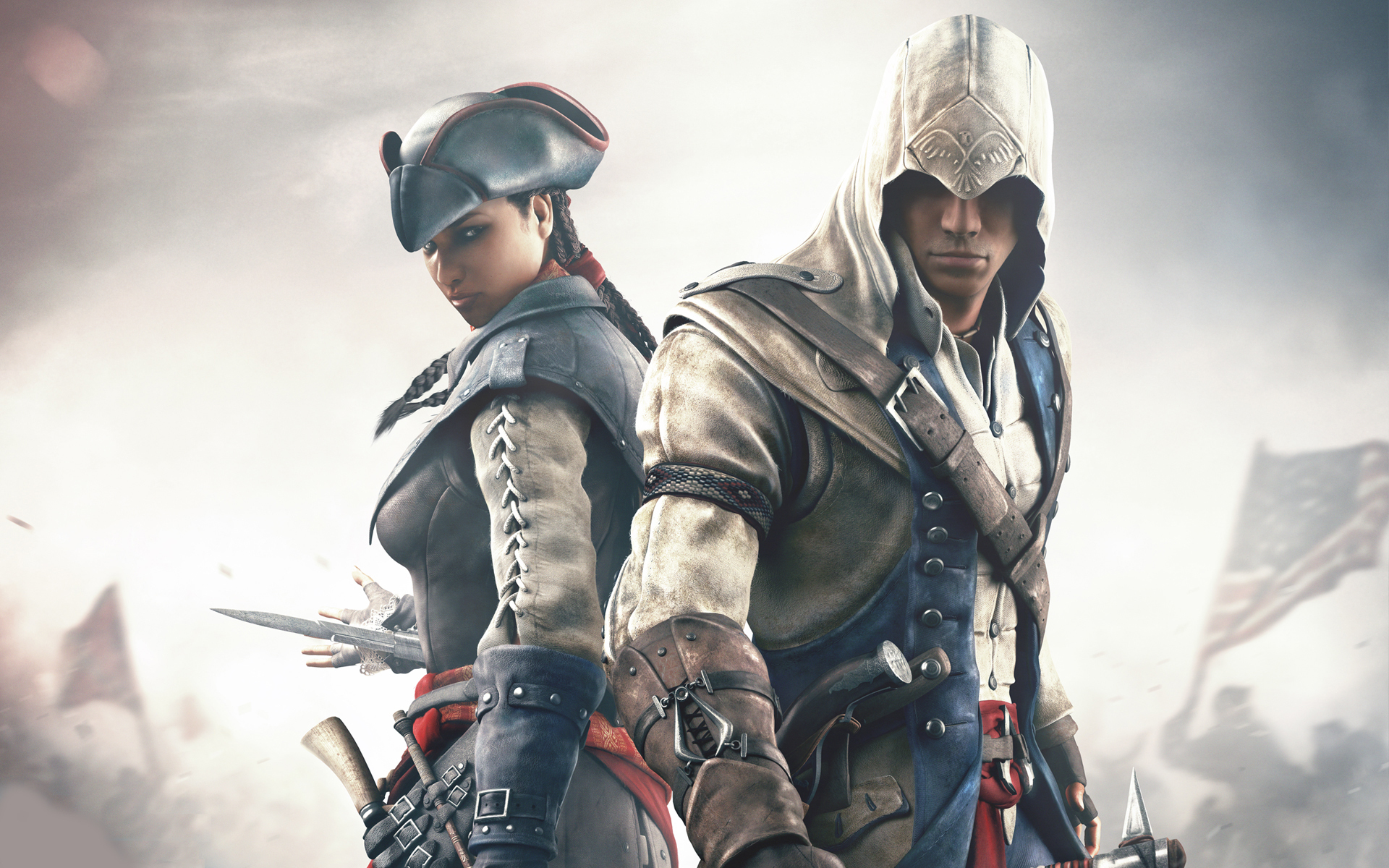 Assassins Creed Коннор и Авелина