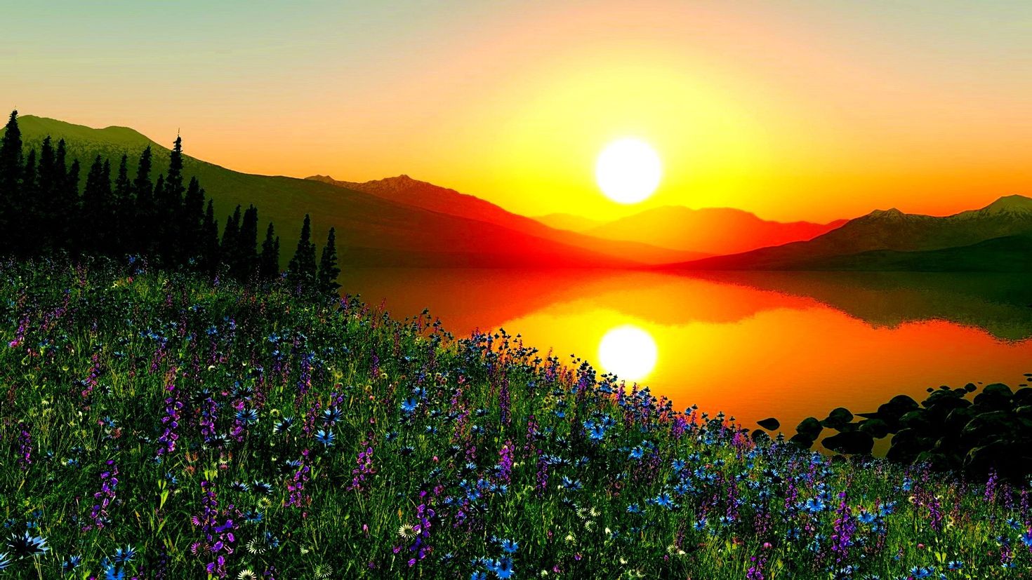 Доброе утро картинки красивым пейзажем. Красивый рассвет. Красивый Восход. Природа солнце. На Восходе солнца.