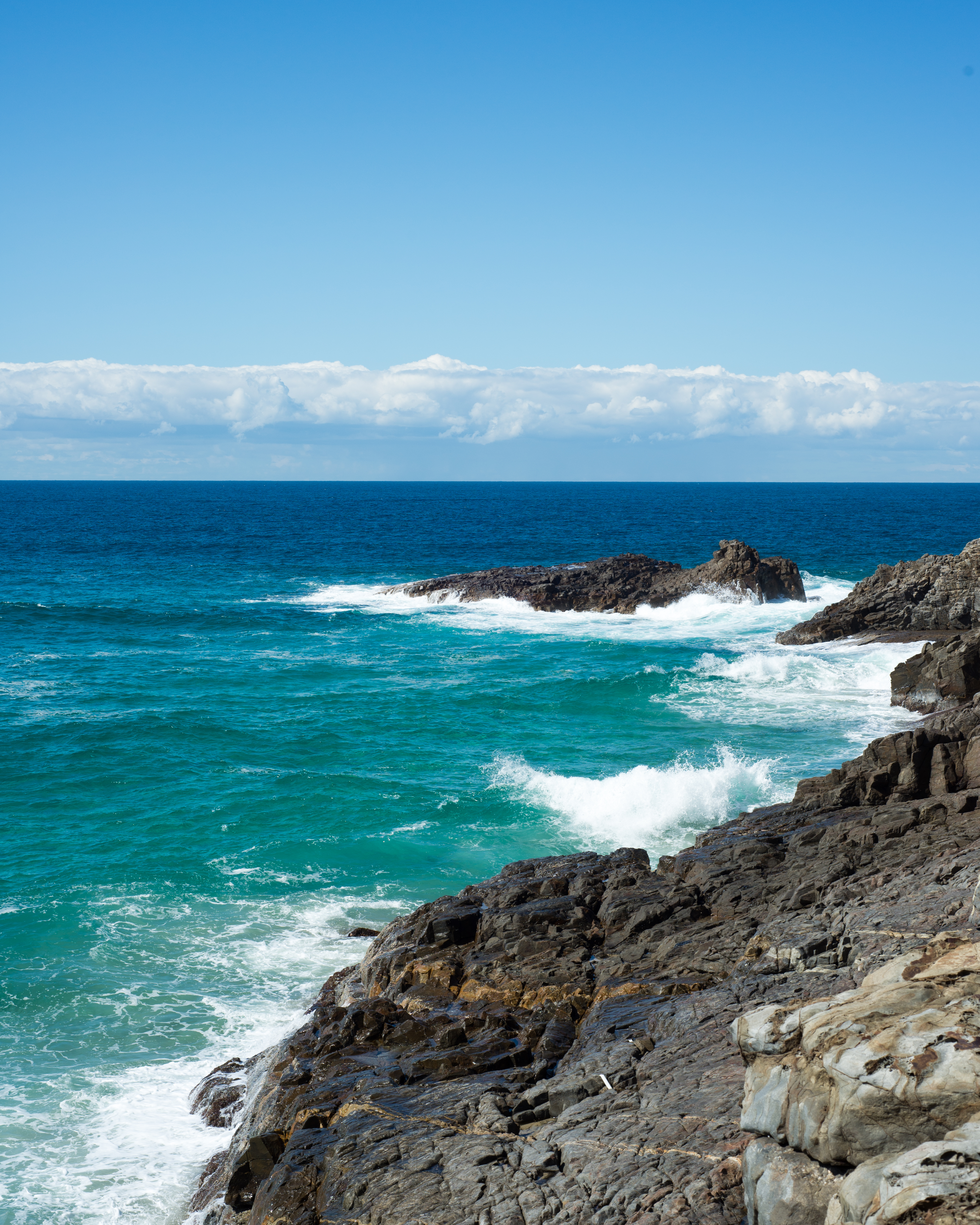 nature, sea, rocks, horizon, coast, surf