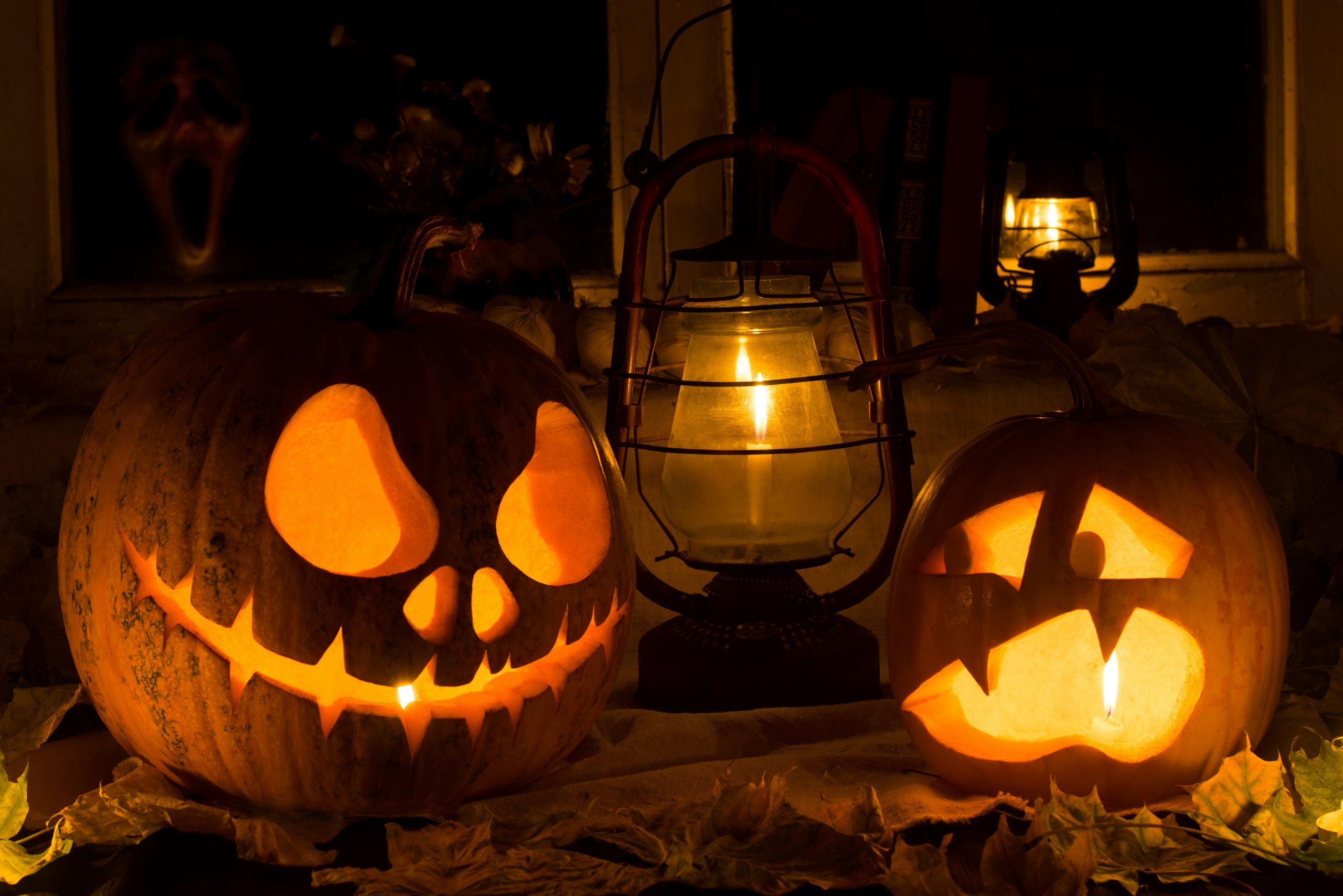 светильник джека на хэллоуин фото
