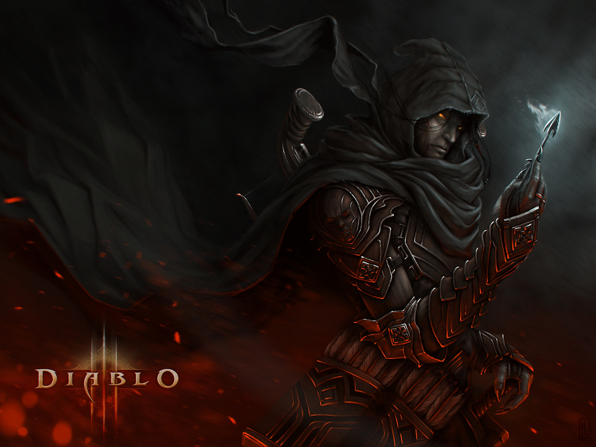 diablo, video game, diablo iii, demon hunter (diablo iii) Free Background